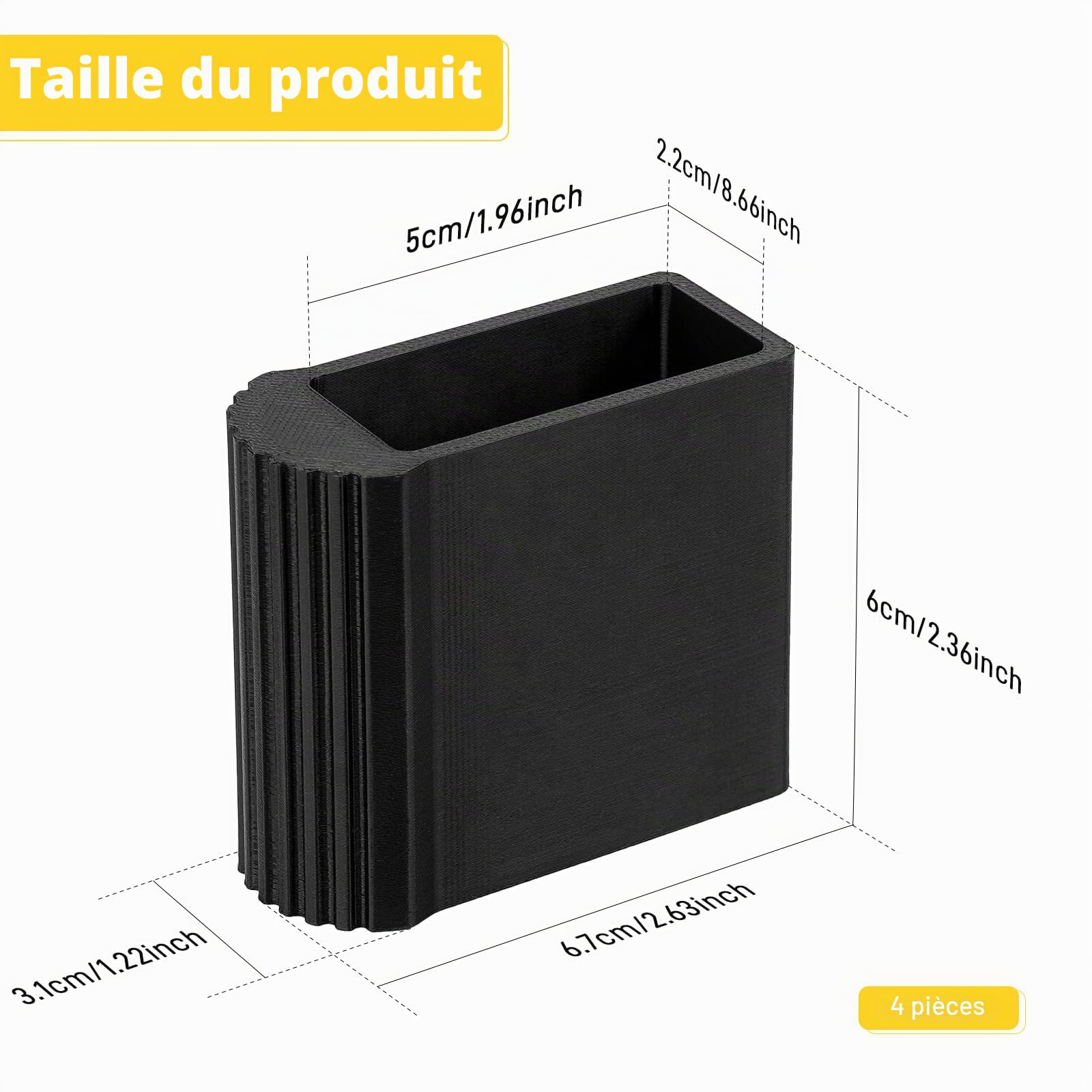 Lot de 4 pieds et échelle universels antidérapants 50 x 22 mm - En TPU résistant aux UV - Capuchons de protection pour pieds d'échelle