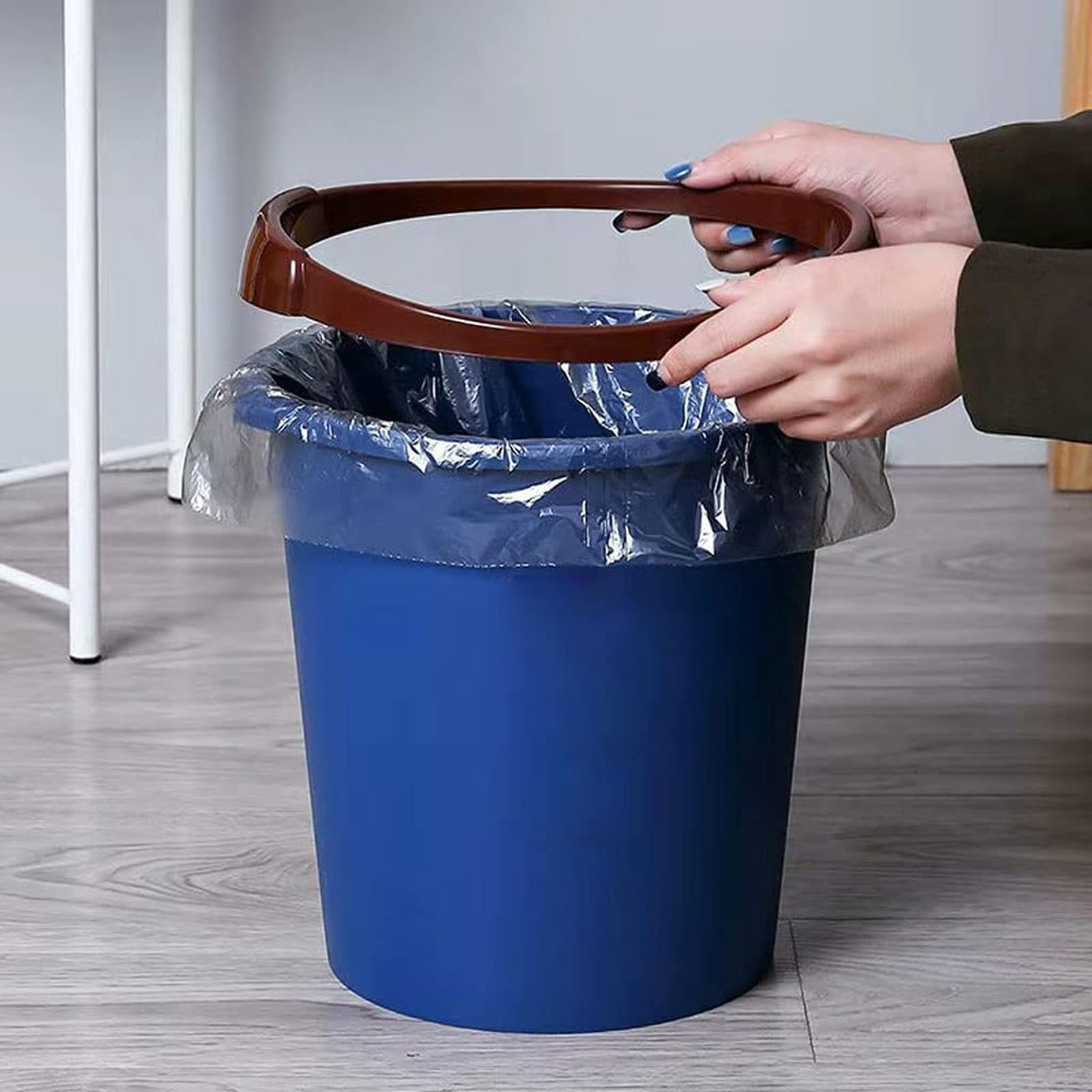 Vielseitig Mülleimer, moderner Haushalts-Kunststoff-Mülleimer, Papierkörbe für Badezimmer, Schlafzimmer, Abfall- und Recycling-Büro-Papierkorb Funktionell
