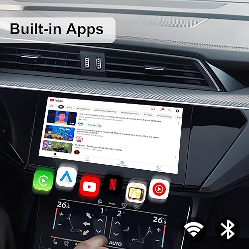 Miniatura 3 de MMB Adaptador inalámbrico CarPlay en línea YouTubeNetflix 2023 Nueva actualización dongle con salida HDMI Multimedia Video TV Box Android Auto