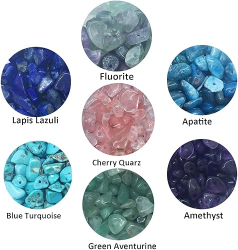Miniatura 10 de Cuentas de piedras preciosas naturales de forma irregular, chips de piedra de cristal, energía curativa para la fabricación de joyas (15-2)