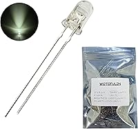 Vista 10 de 0.197 in rosa LED diodo luces 100pcs DC 3V 20mA lente clara redonda componentes electrónicos diodos emisores de luz bombillas LED