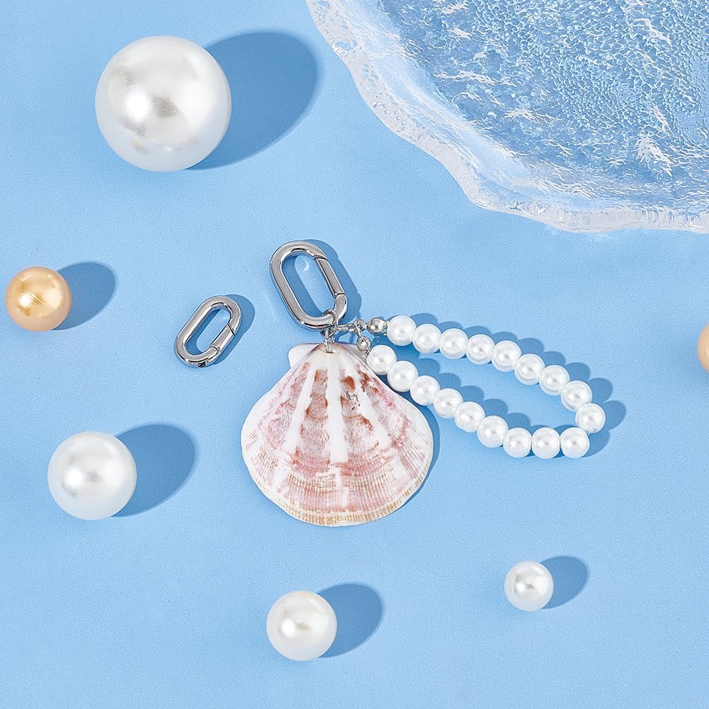 UNICRAFTALE 2pcs Stainless Steel Spring Gate Rings 2 Sizes Stainless Steel Snap Clasps Oval Clips Snap Hooks Spring Keyring Buckle Clasps for Bag Purse Shoulder Strap Key Chains - Image 4