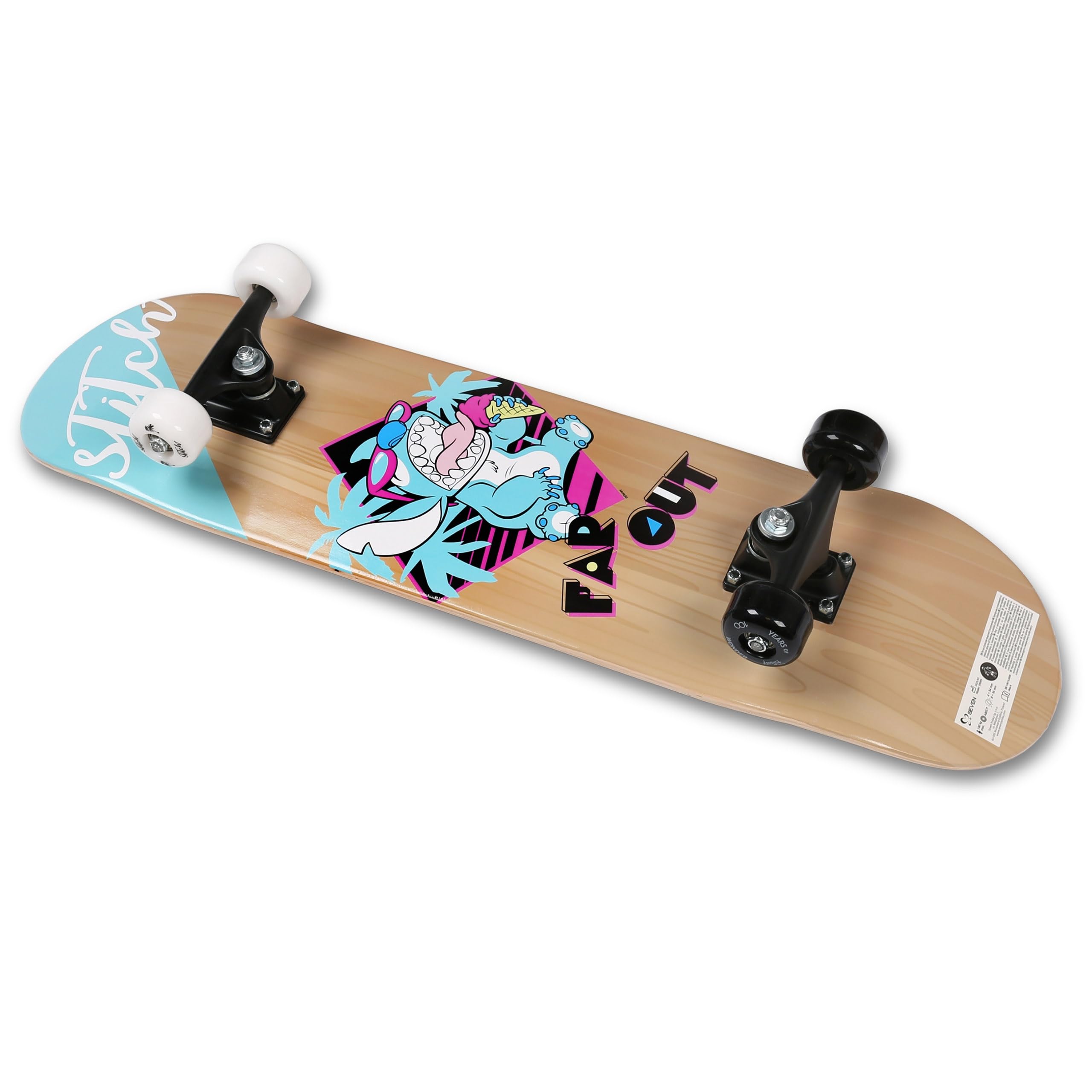 Paw Patrol Chase Planche à roulettes en Bois 61cm, Planche antidérapante 20-50kg