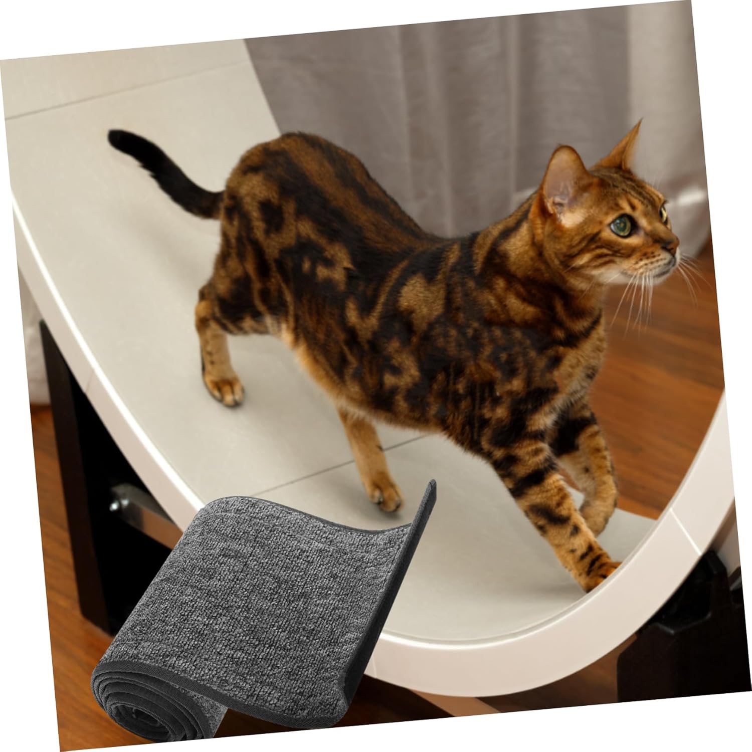 Cat Treadmill Accessory Plush Running Wheel Mat Kitten Exercise Wheel Pad
