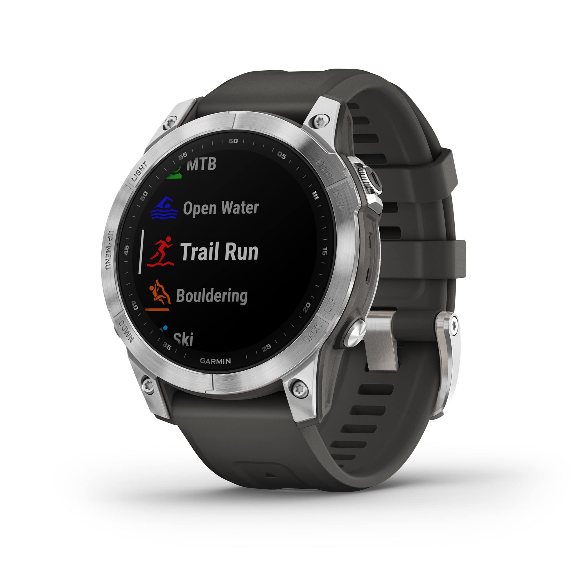 Garmin fēnix 7 Montre GPS multisport argent bracelet graphite renouvelée