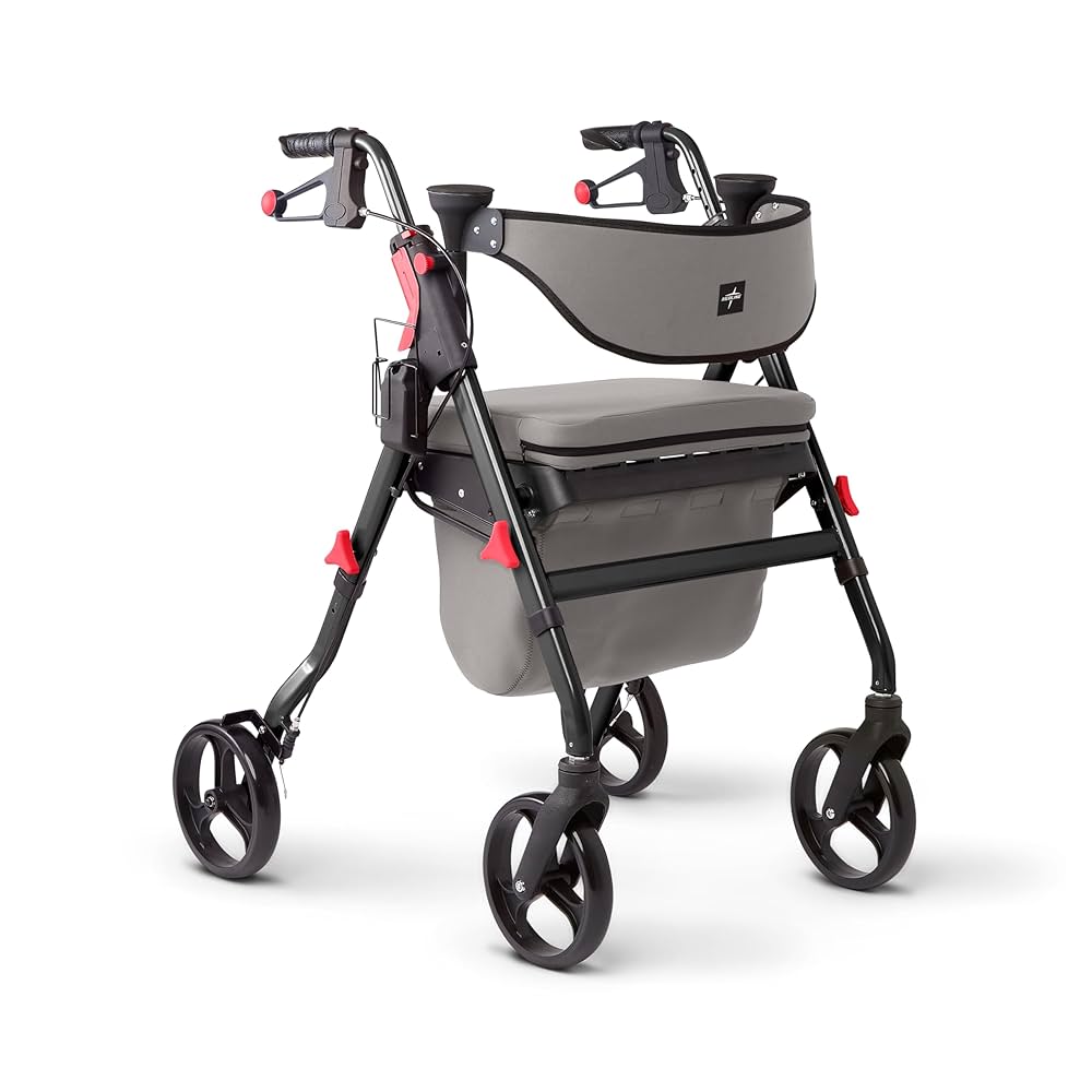 シルバーカー Medline プレミアムエンパワーローラーウォーカー Amazon.com: Medline Premium Empower Rollator Walker with