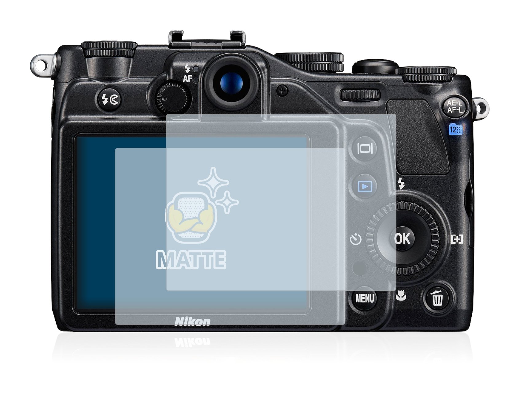 2 Pezzi BROTECT Matte Pellicola protettiva opaca per Nikon Coolpix P610
