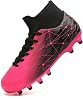 Hanani Boys Girls Soccer Cleats for Kids Football Shoes High Top Training Youth Football Cleats OutdoorIndoor Athletic Turf Shoes