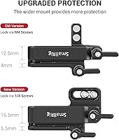 Vista 4 de SMALLRIG Soporte de Montaje Portador de SSD para Samsung T5 SSD con roscas de 1/4"-20, compatible con SMALLRIG Cage para BMPCC 4K y 6K y para Z CAM