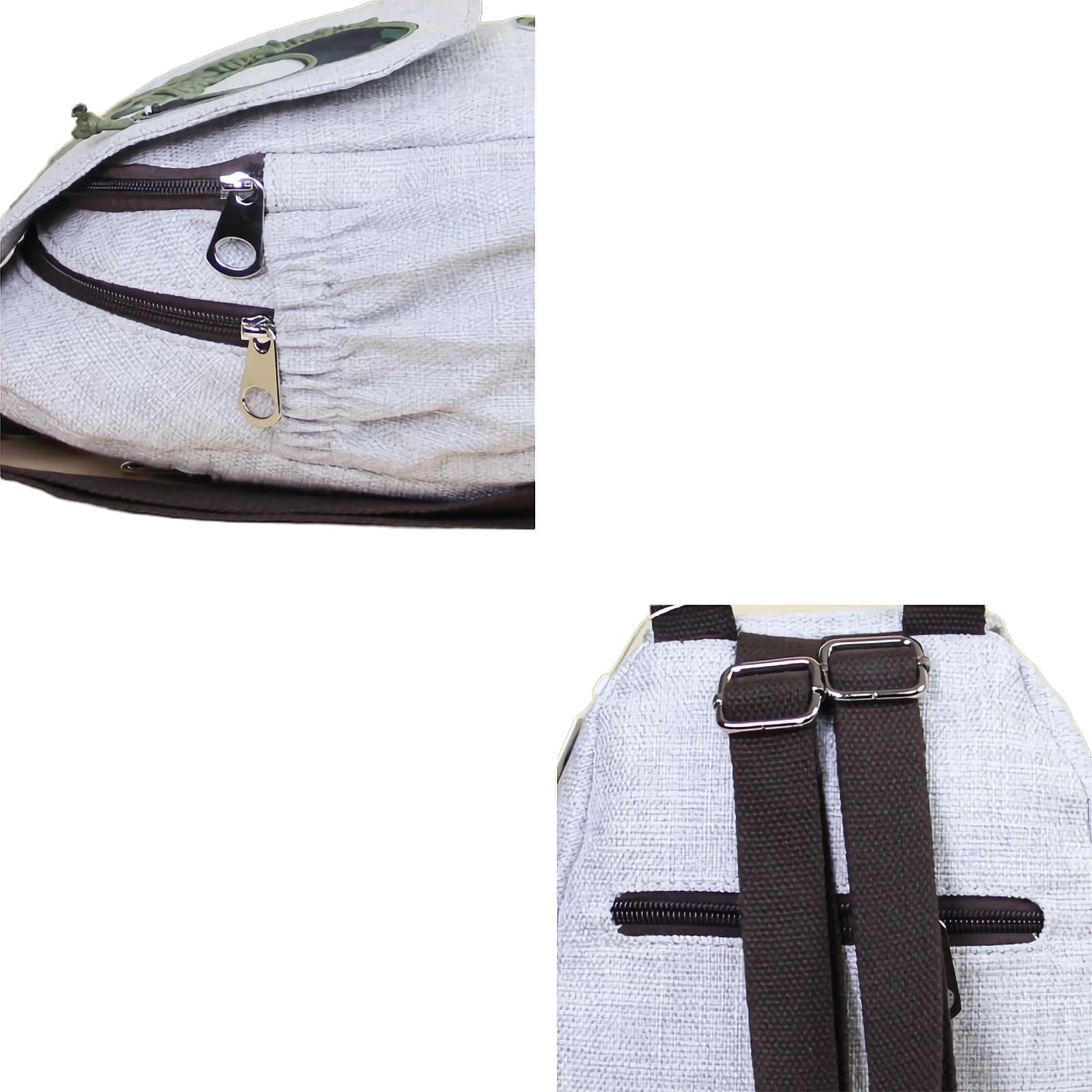 Mochila Pequeña de Cáñamo para Mujer Mochila Bohemia Pavo Real