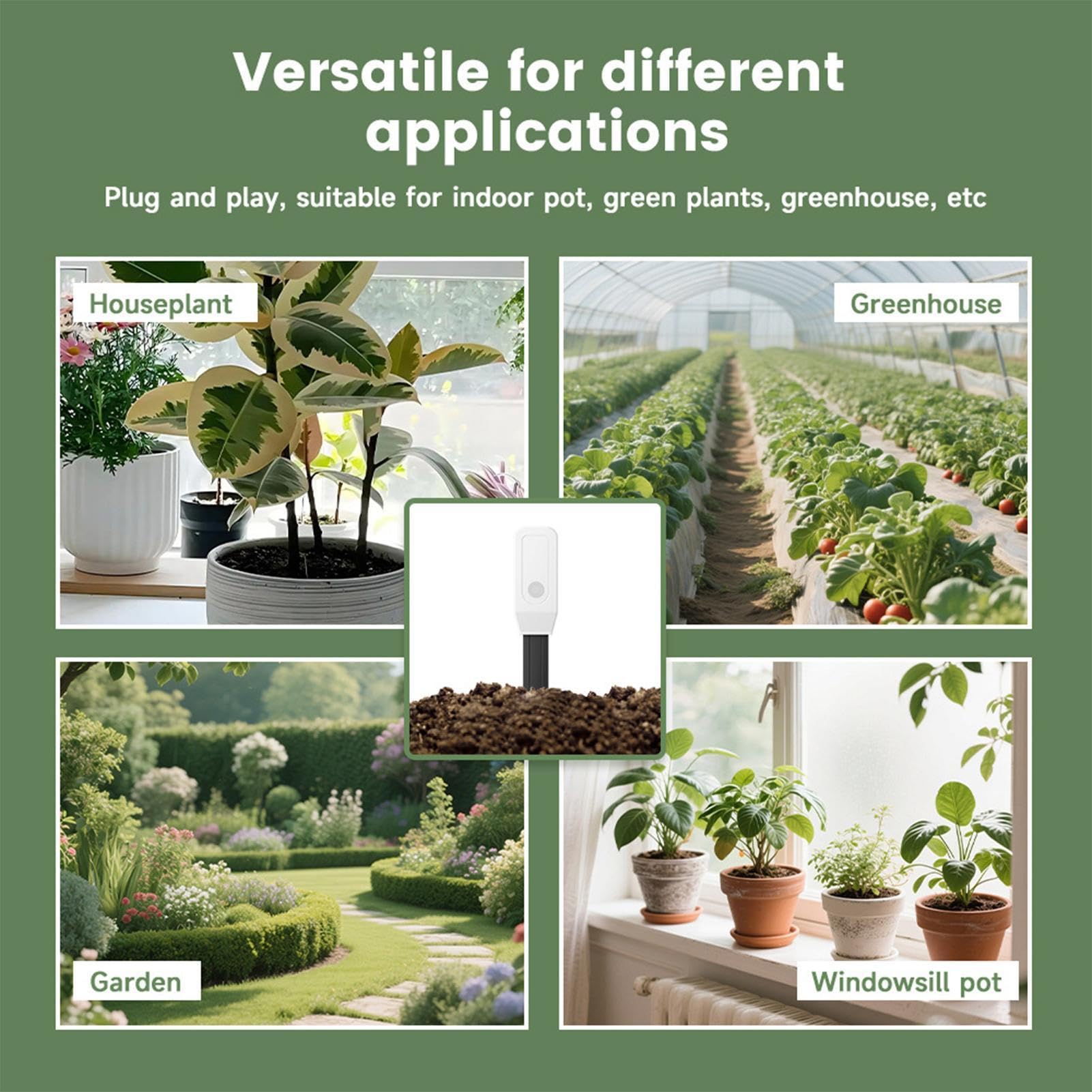 Humidimètre jardin Indicateur d'humidité de la terre