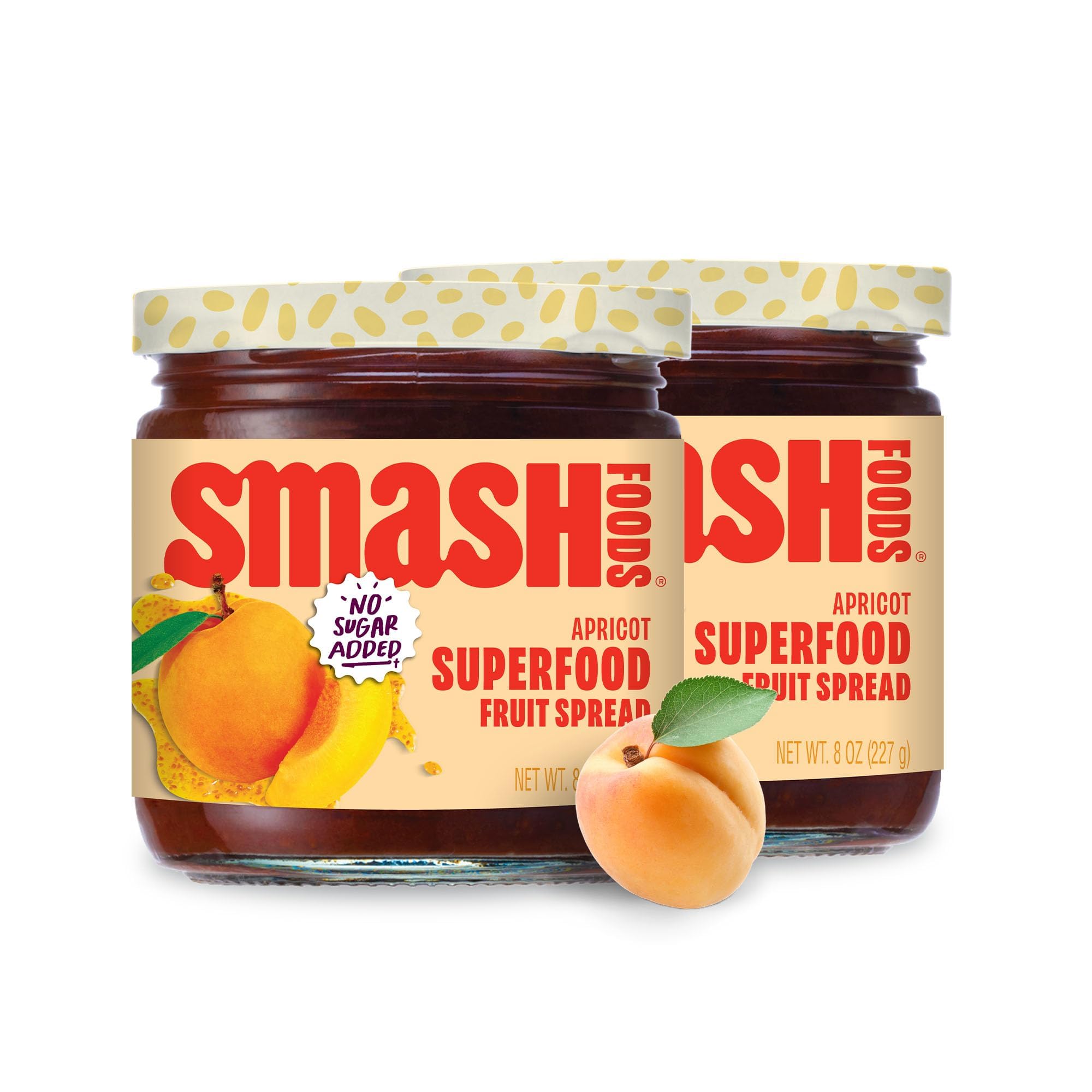 豆腐JAM Amazon.com: Smash Foods Apricot Jam Superfood Spread 2 Jars with