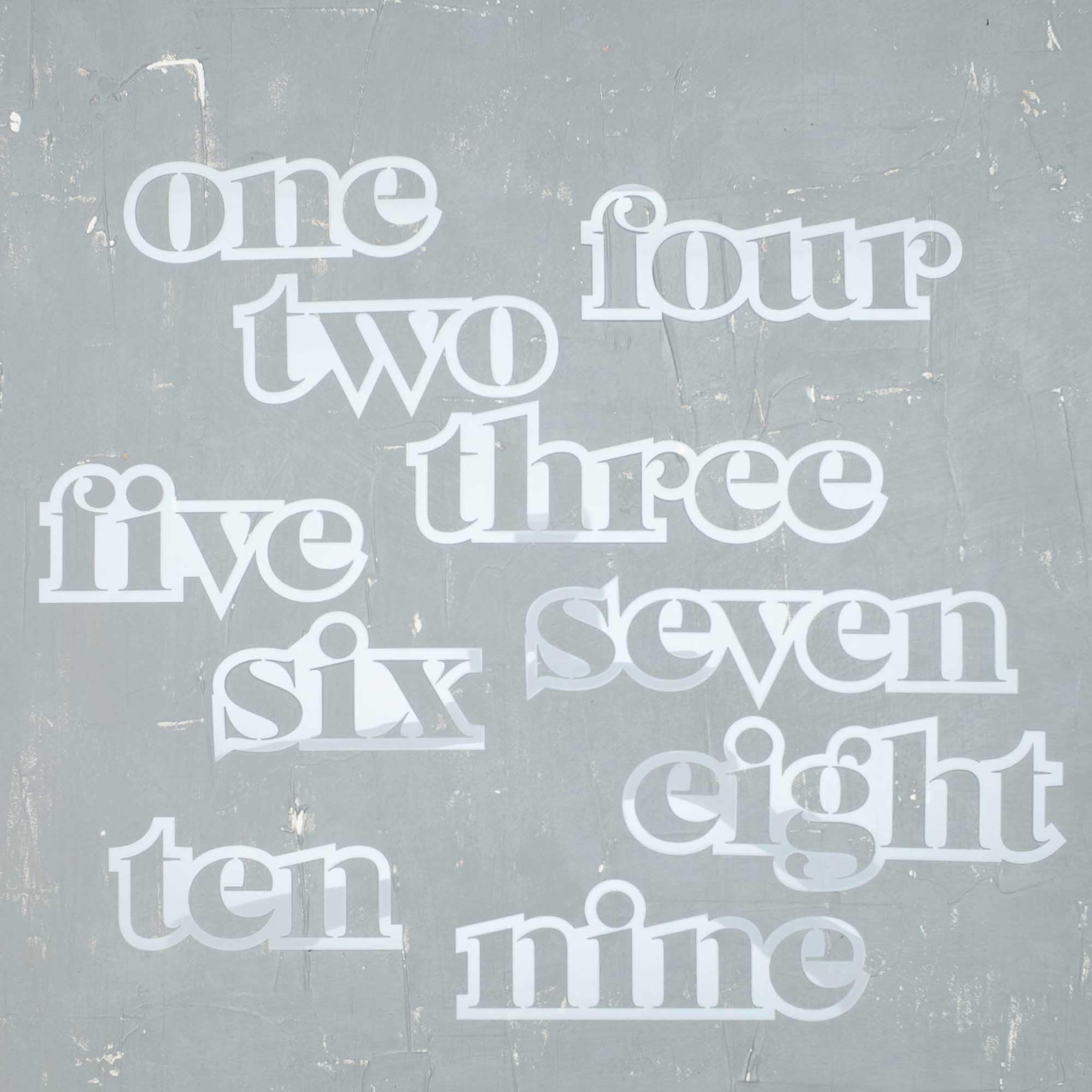 Lacupella Number Words Stencil Set - One to Ten