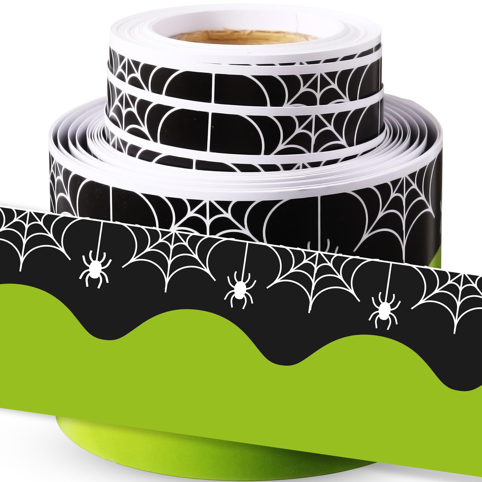 Bordure festonnée d'Halloween Fuutreo de 10m pour décoration de classe et école