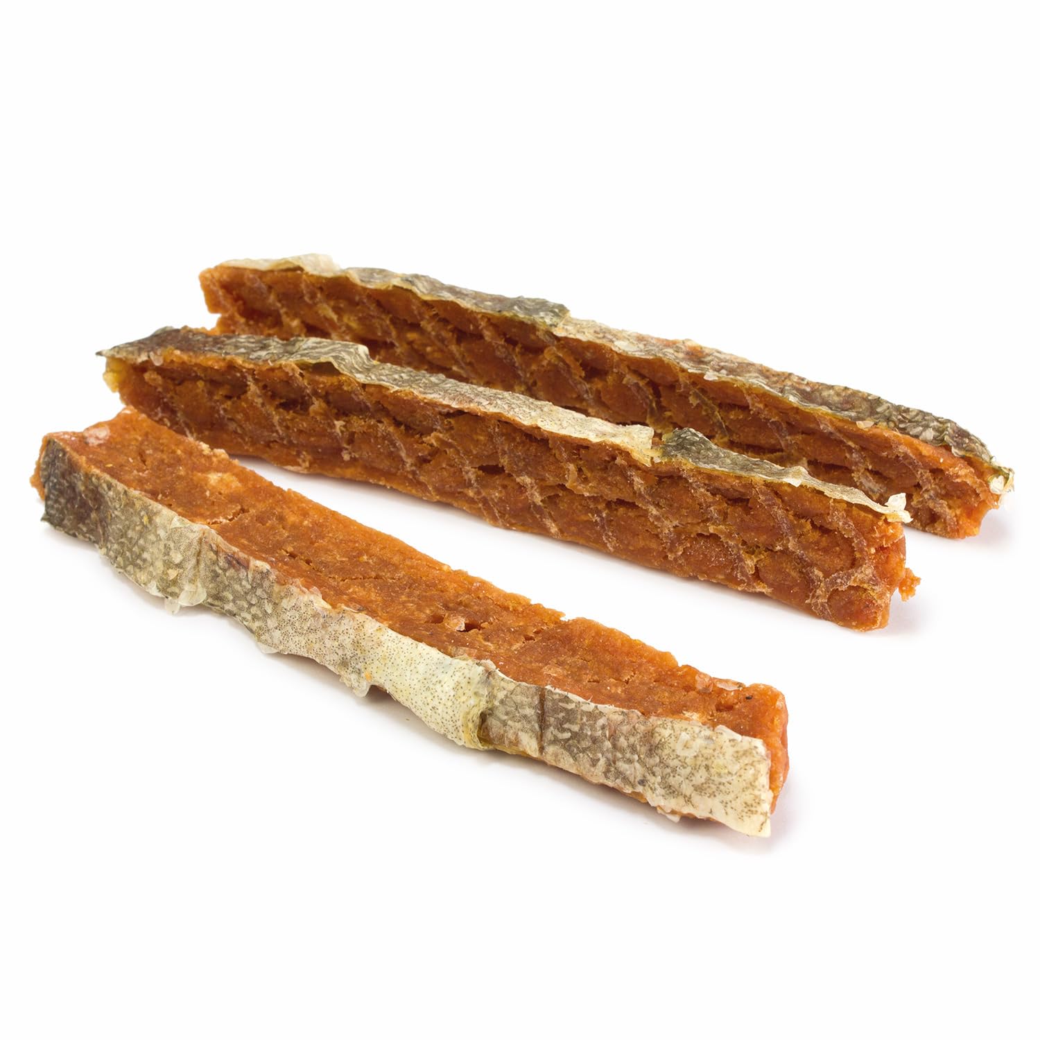 Barrette di salmone con pelle (Sfuso - 3 Kg) - Snack naturali per cani