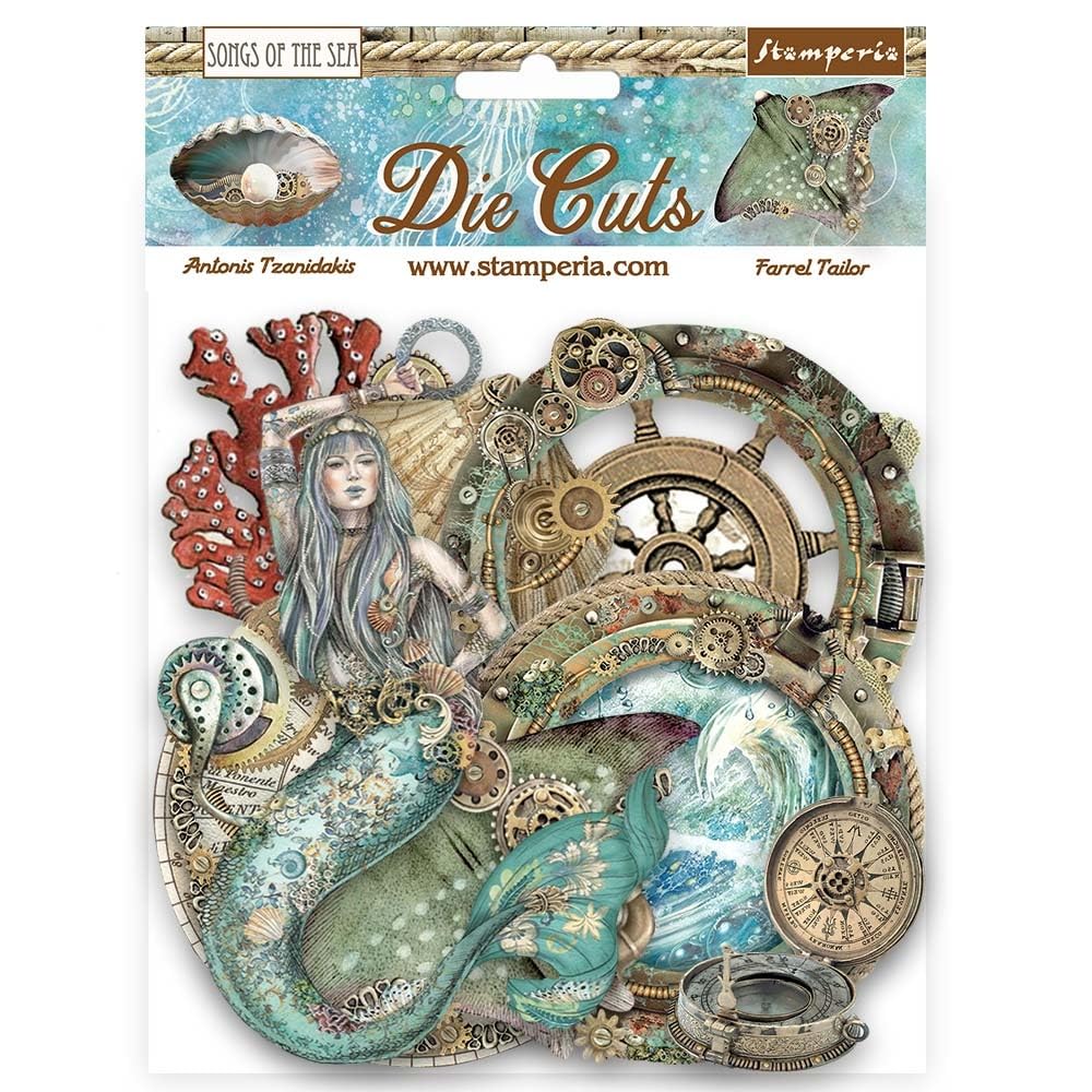 Stamperia Multicolour Assorted Die Cuts Songs Of The Sea Creatures