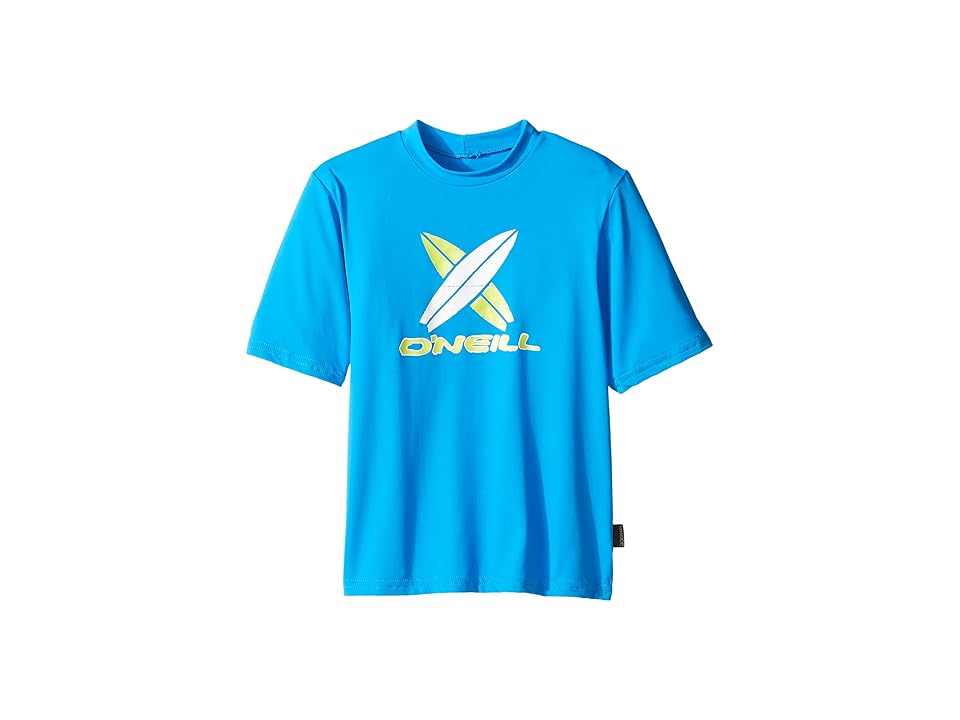 

O'Neill Kids Skins Short Sleeve Rash Tee (Infant/Toddler/Little Kids) (Brite Blue) Kid's Swimwear