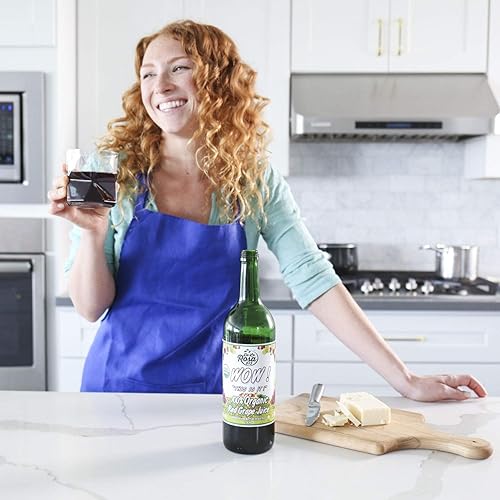 Miniatura 6 de De La Rosa - Jugo de uva roja orgánico, sin OMG, vegano y sin gluten, certificado Kosher sin azúcar añadido, sin conservantes ni sulfitos, jugo de