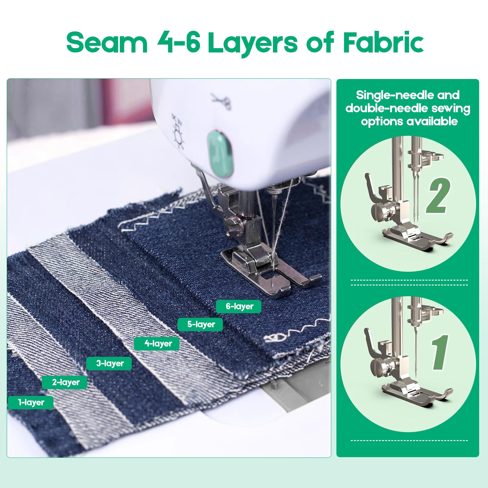 Haushalts-Nähmaschine 505 Mini Niedliche Overlock-Nähmaschine für Kinder Tragbar
