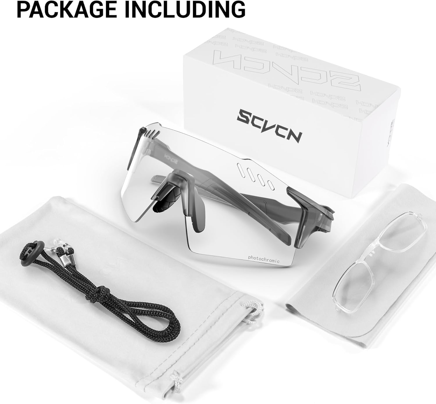 SCVCN Photochromic Cycling Glasses UV400 Protection for Women Men Sports Glasses TR90 MTB Running Mountain Bike S9A2 - Image 5