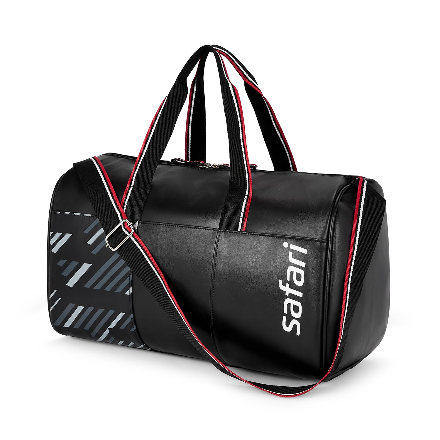 safari Stash 30L Duffle Bag, Premium Water Resistant Fabric, Multi-Purpose Travel Duffle Bag/Gym Bag for Men & Women, Overnighter Bag, Phantom Black-picture-10