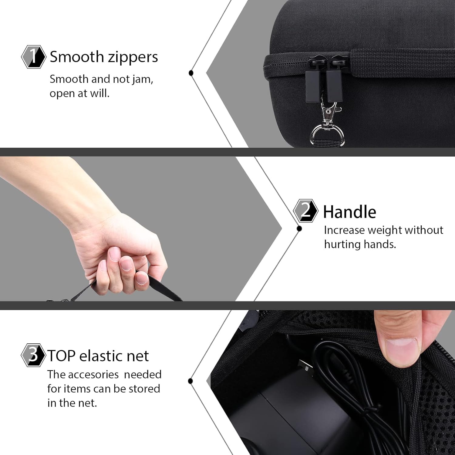 co2CREA Dur Étui de Voyage Rigide Housse Cas Coque pour Logitech Creator Blue Microphones Yeti/Yeti X/Yeti Pro Micro USB à Condensateur(boîte Seule,Case Only)