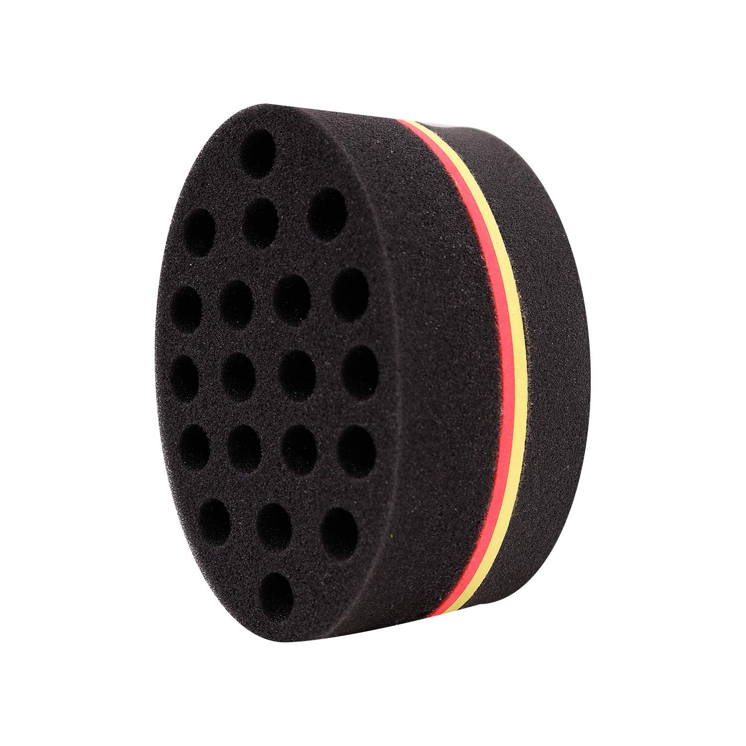 STUDIO LIMITED Barber Hair Brush Sponge, Barber Tool for Dreads Afro Locs Curl Coil Black (6 PACK)