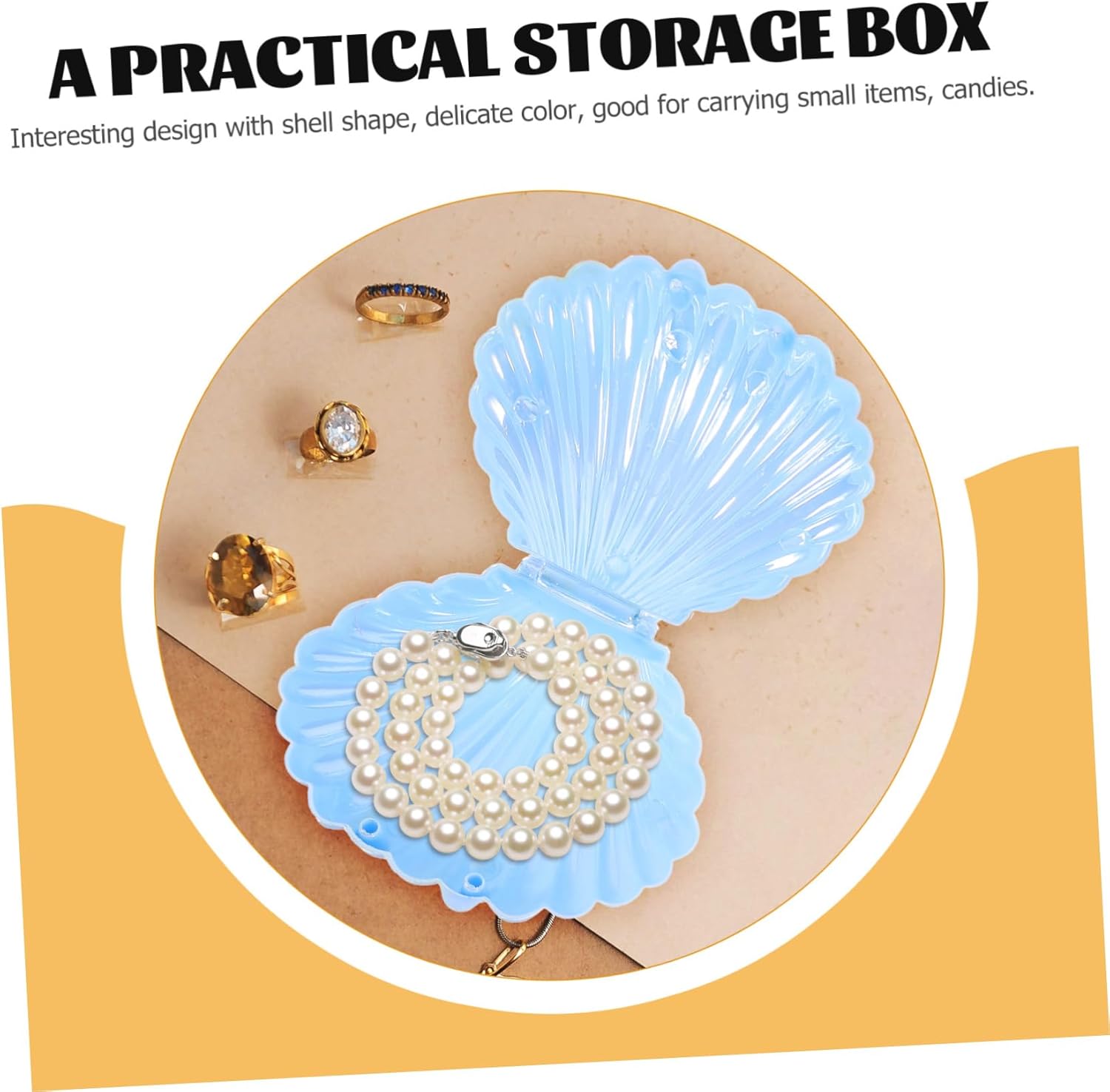 Hemobllo 50pcs Unique Shell Shape Candy Boxes Wedding Candy Containers Party Favors