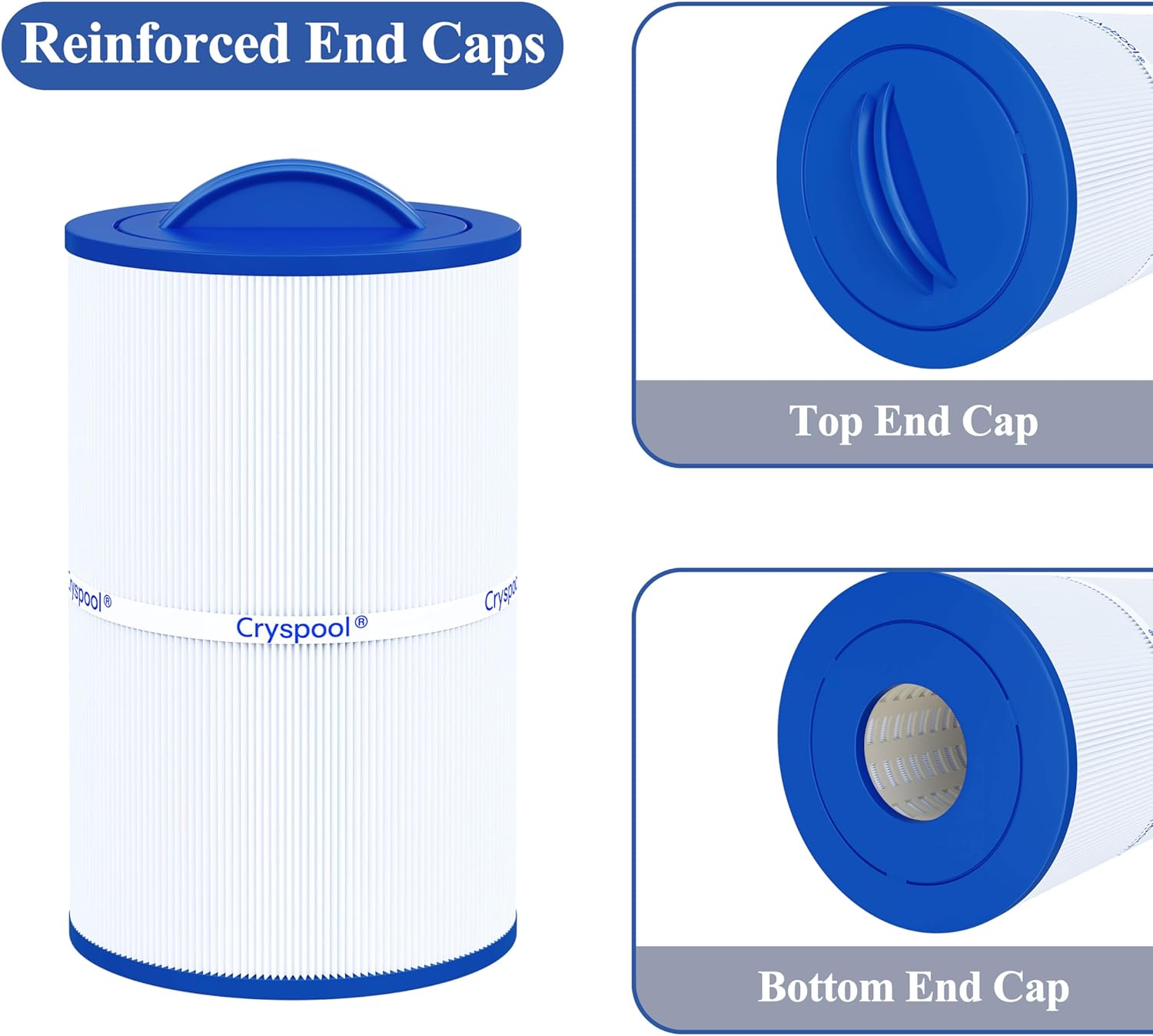 Cryspool® 07022 Filter Compatible with Caldera 50, Caldera Spas, C-7350, 1019401, 73532, PCD50N, FC-3963, 50 Sq. Ft Spa Filter Cartridge, 2 Pack - Image 4