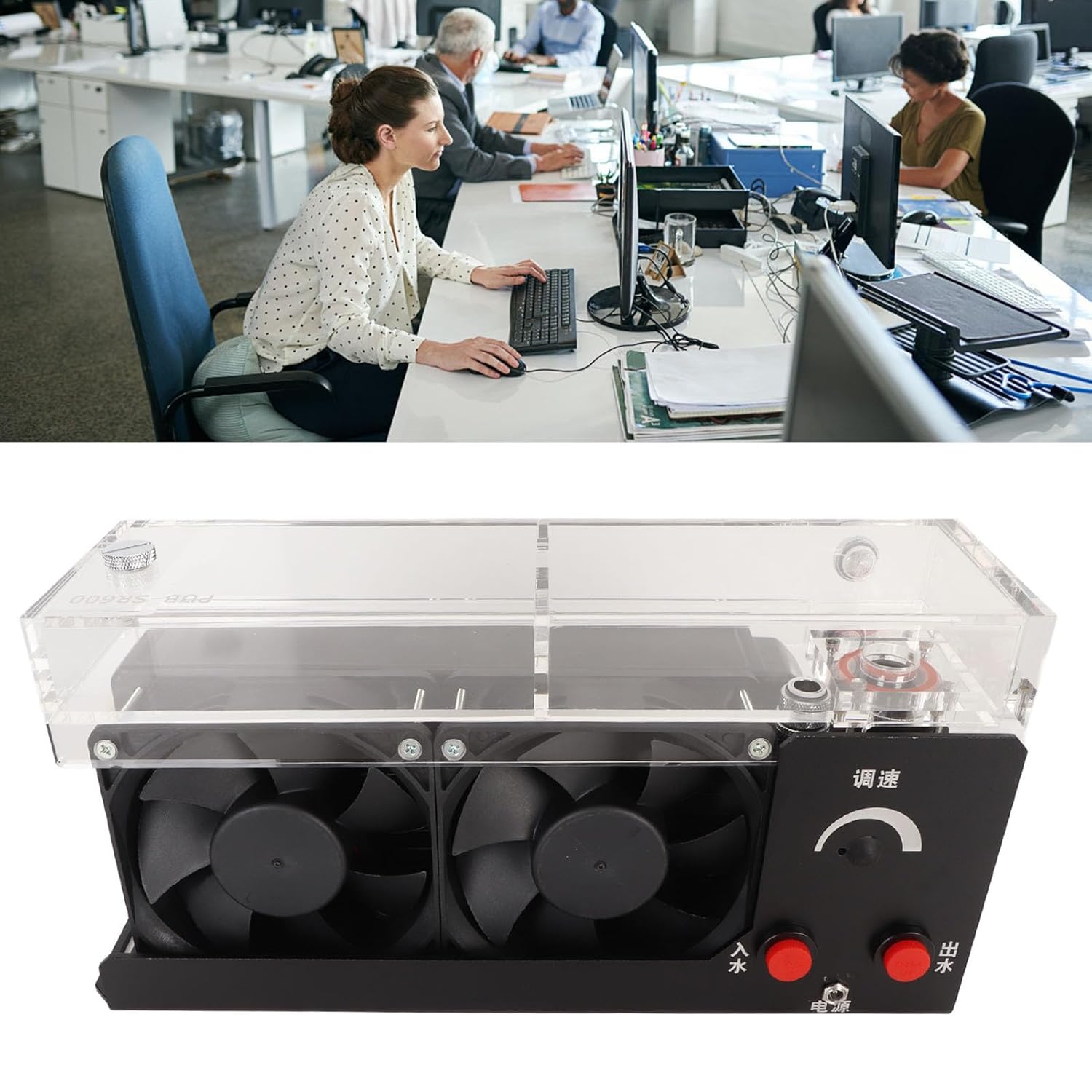 Water Cooling Pump, 12V 25W 1100ML 4000RPM Fan, G1/4 Thread Ceramic Bearing, Easy Installation, Cooling Fans, for PC Water Cooling System