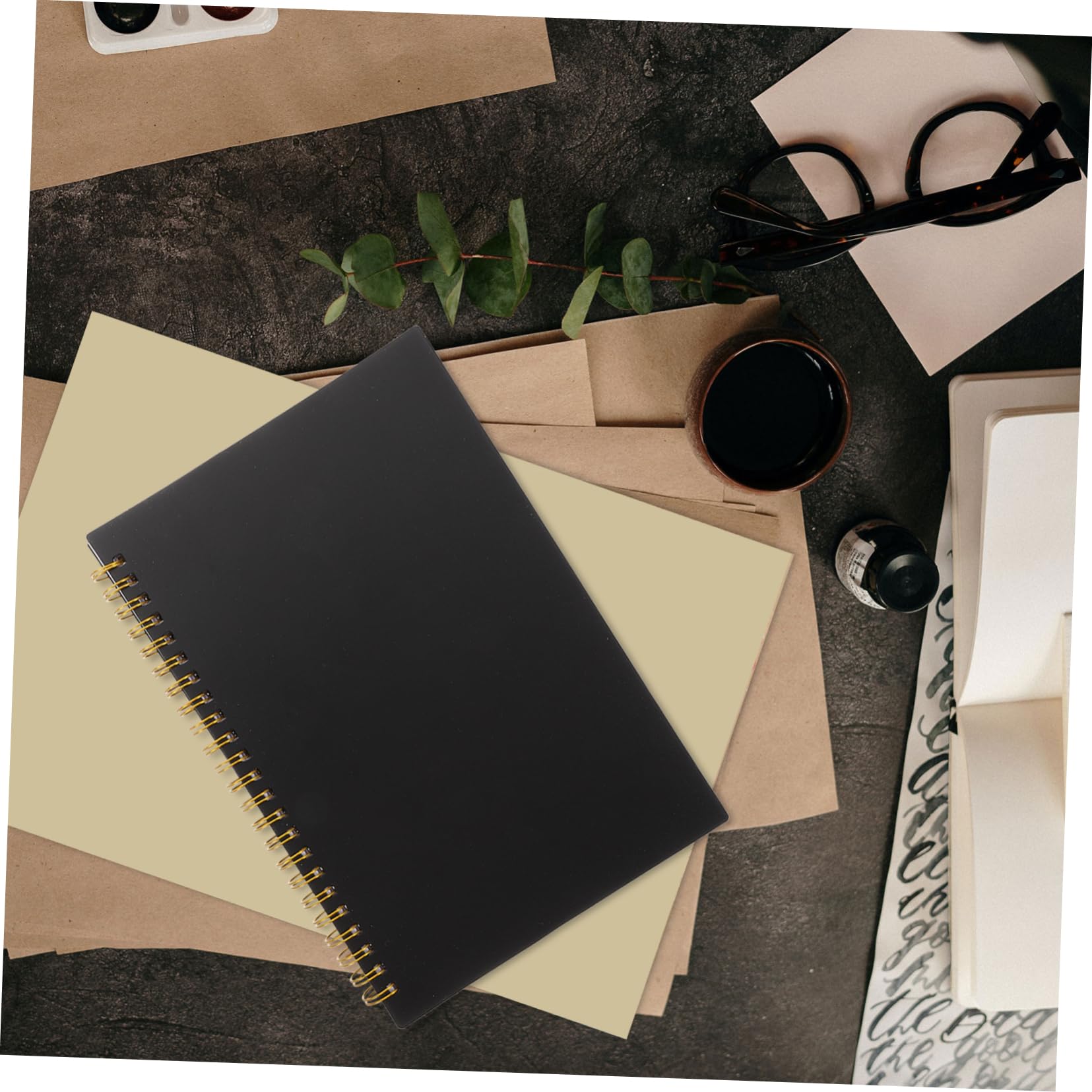 jojofuny 2pezzi Quaderno Contabilità Carta Quadretti Copertina Resistente Carta Da Lettere Design Portatile Per Uso Aziendale e Personale Layout Organizzato Per Monitoraggio Delle Spese