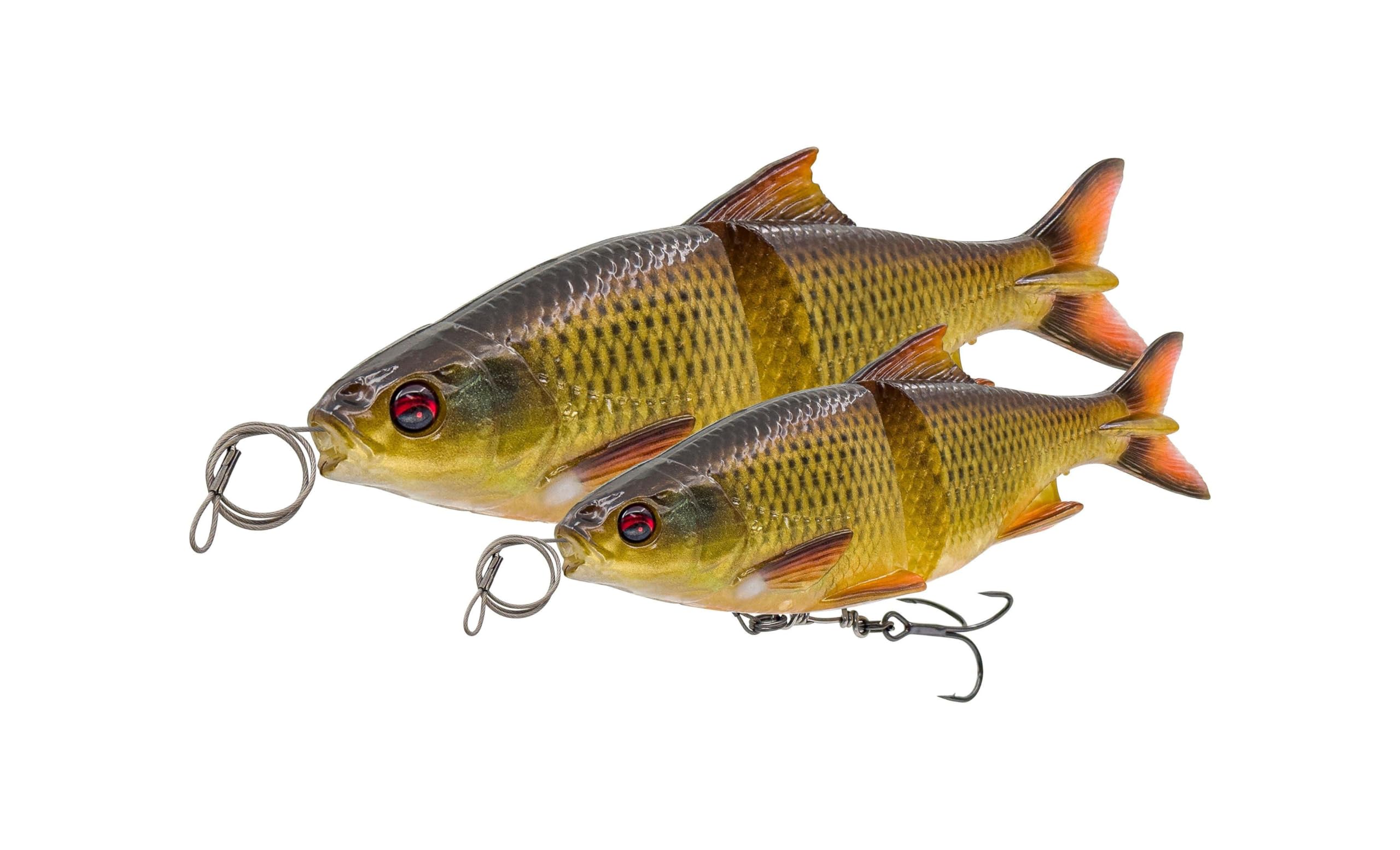 Savage Gear 3D Glide Roach Swimbait, Weight: 170 g, Size: 1/0, Length: 23 cm, Colour: Clear Rudd