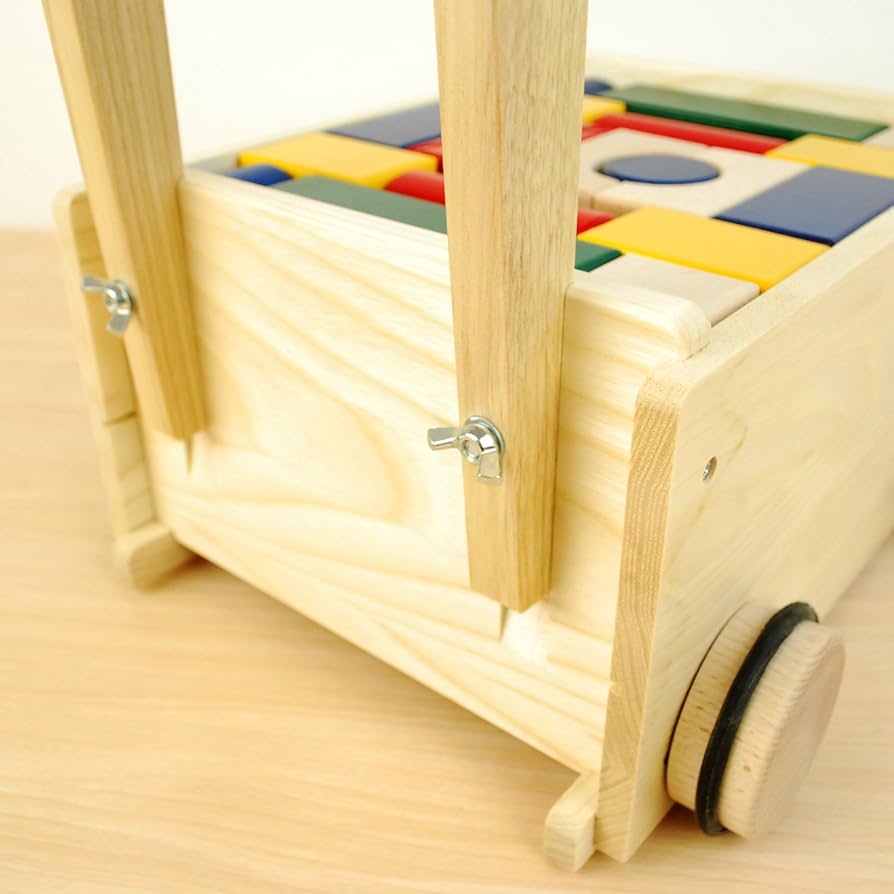 押し車積み木 K34 楽天市場】積み木 押し車 積木 つみき つみ木 日本製 KOIDE