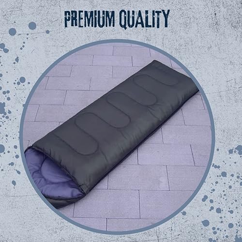 Miniatura 5 de Saco de dormir para adultos niños frío diseñado para las 4 estaciones primavera verano invierno otoño equipo de campamento ligero e impermeable para