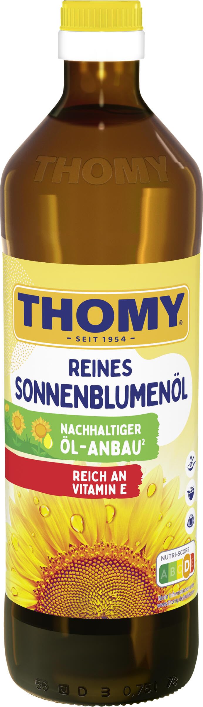 THOMY Reines Sonnenblumenöl, 750 ml Flasche