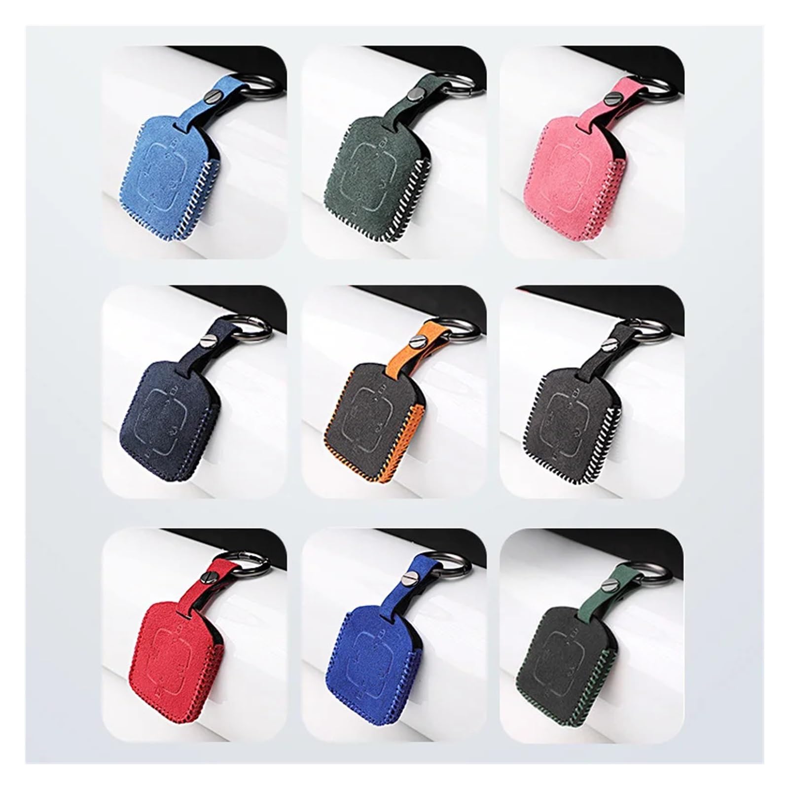 Custodia per Chiave Auto in Pelle Scamosciata, Compatibile con Gli Accessori per alloggiamento 001 009 X