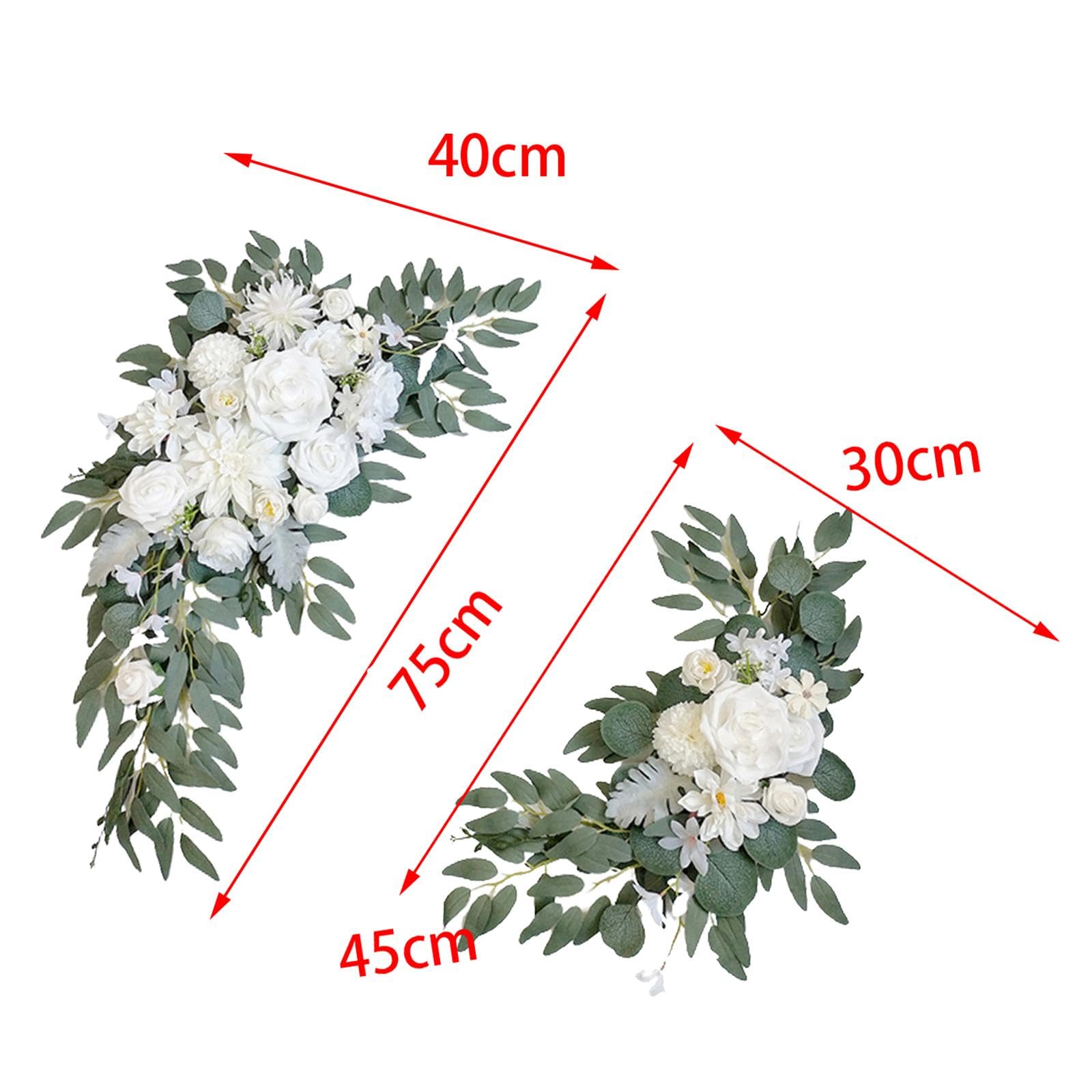 Set di Fiori Artificiali per Matrimonio, Cartello di Benvenuto con, Versatile per La Decorazione dello Sfondo di Cerimonia E Ricevimento, Ghir, Stile a