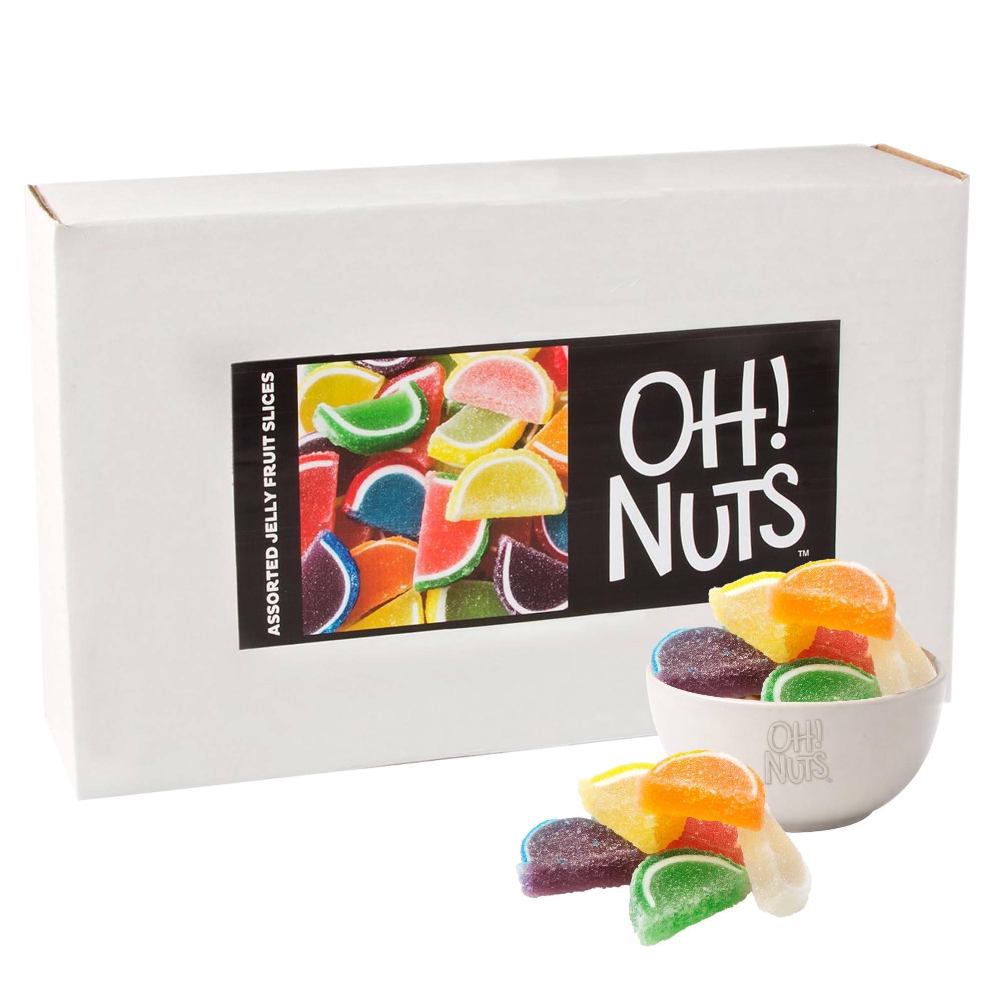 Amazon.com : Oh! Nuts Jelly Fruit Slices Large Assorted Sugar