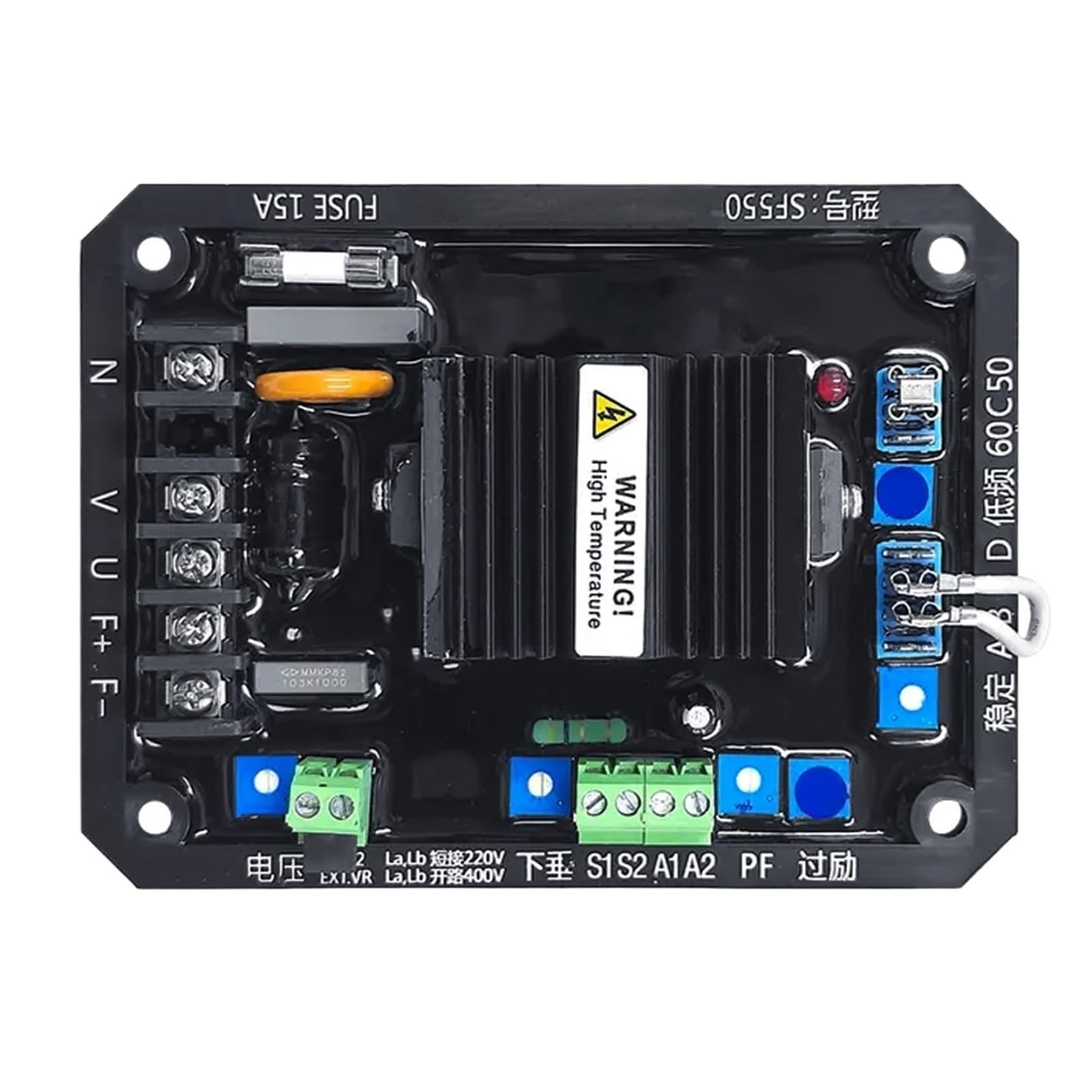 YSNGBOPER 1pcs SF550 brushless diesel generator set voltage regulator AVR automatic SF550A(SF550A)