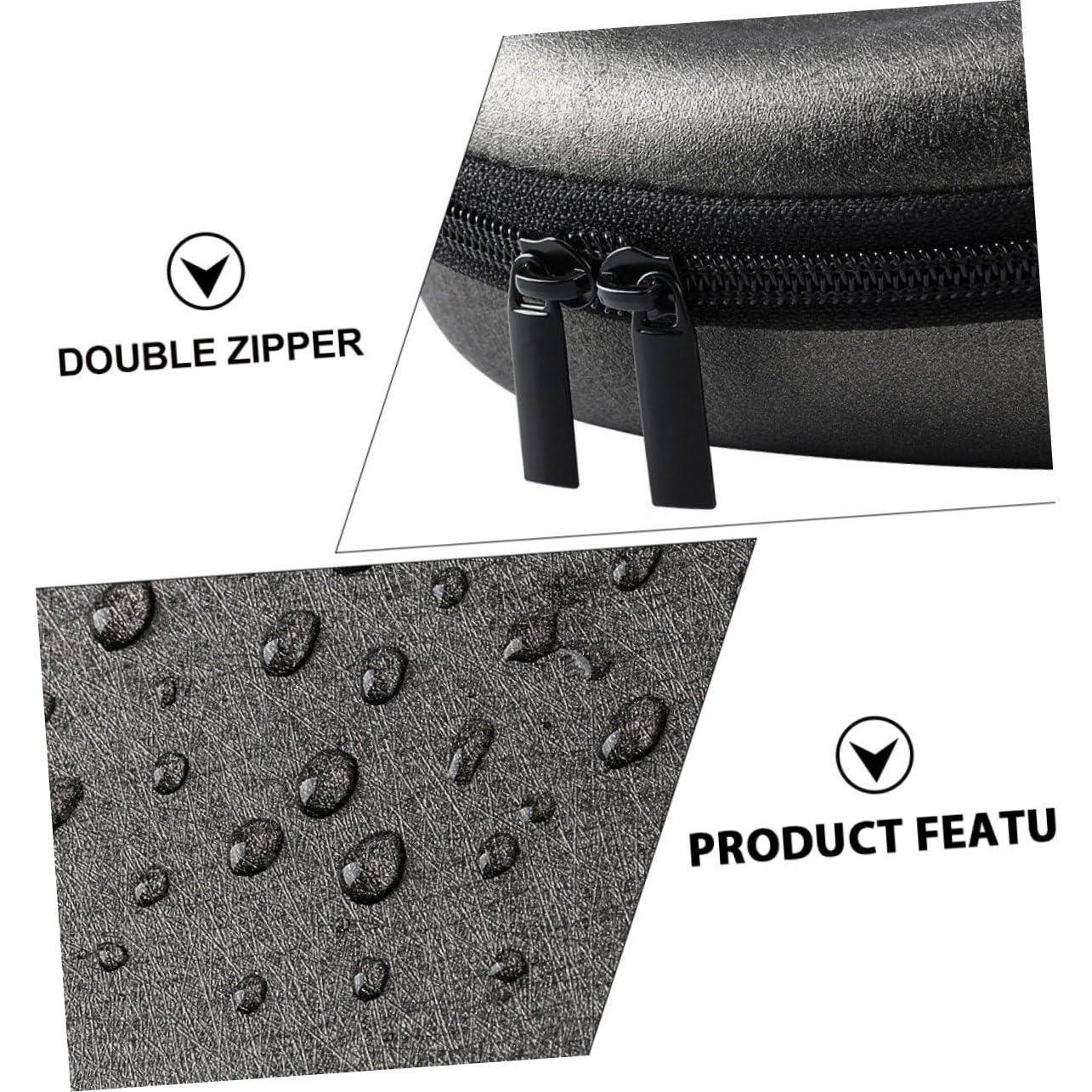 KOMBIUDA Estuche para Auriculares Inalámbricos Bolsa de Transporte con Doble Cierre Compatible con Pulse