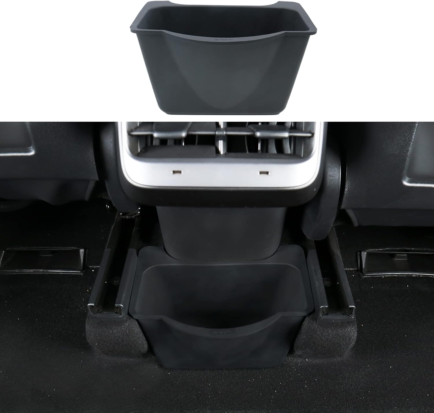 Buy EVFIT for Tesla Model Y Center Console Organizer Under Seat Rear