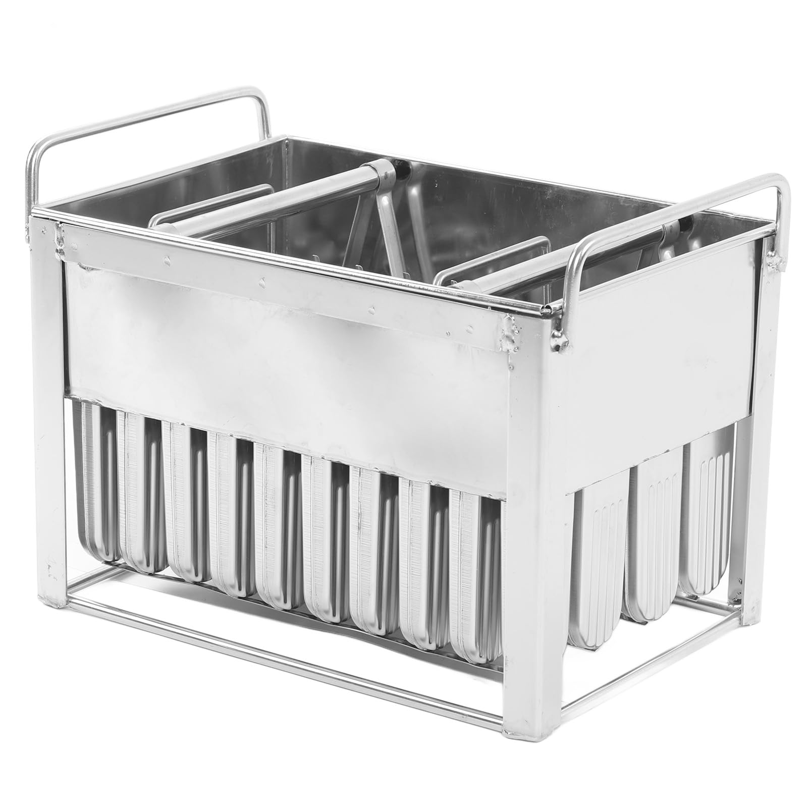 Molde para Helado de Acero Inoxidable, 40 Piezas de Metal Reutilizable para Hacer Golosinas Congeladas, Diseño Fácil de Limpiar con Gran Capacidad para Fiestas de Verano