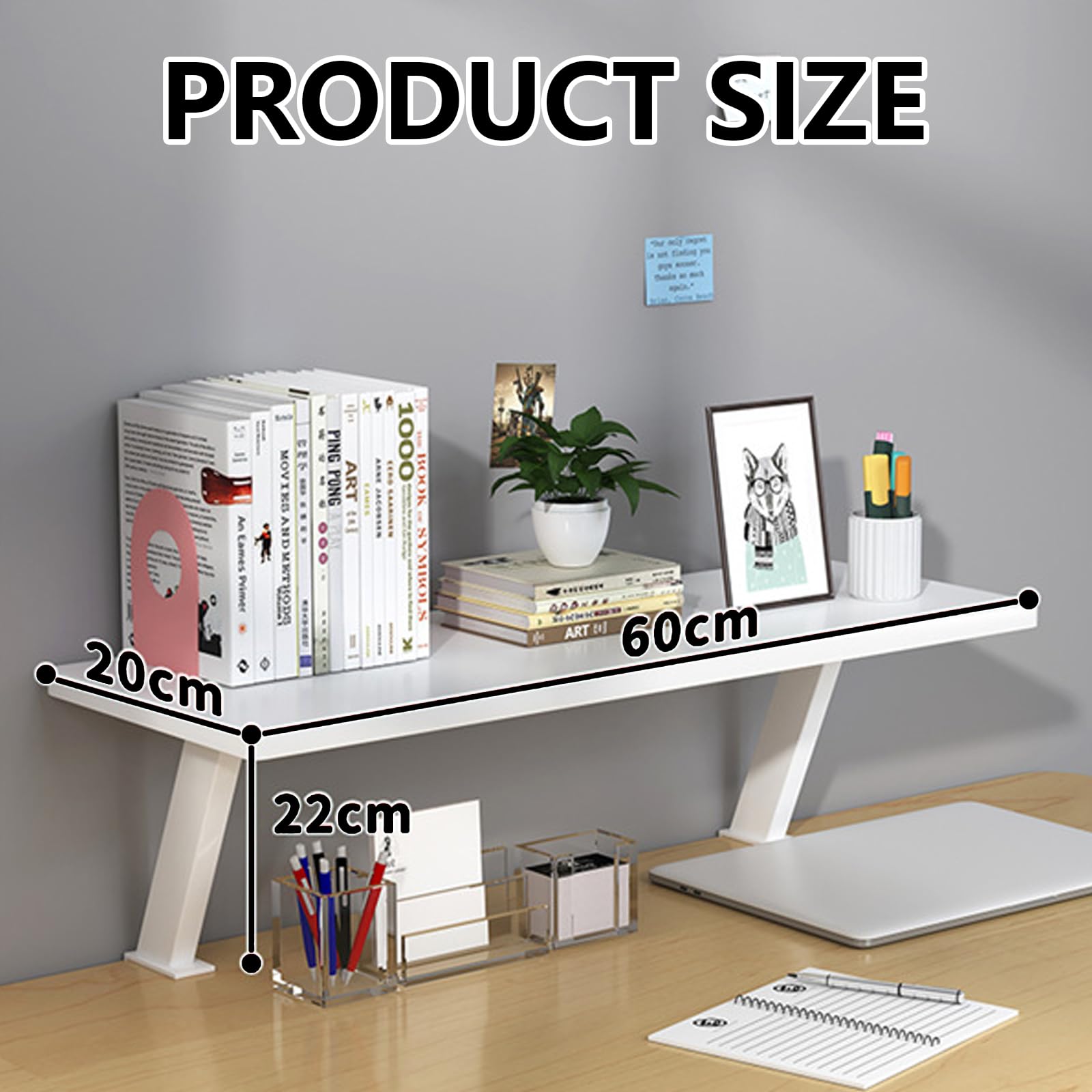 Schreibtisch Regal, Schreibtischregal Klemmbares Schreibtisch Organizer Regal 60x20cm Klemmregal Schreibtisch Tischverlängerung Adjustable Erhöhter Schreibtisch Organizer Tischregal