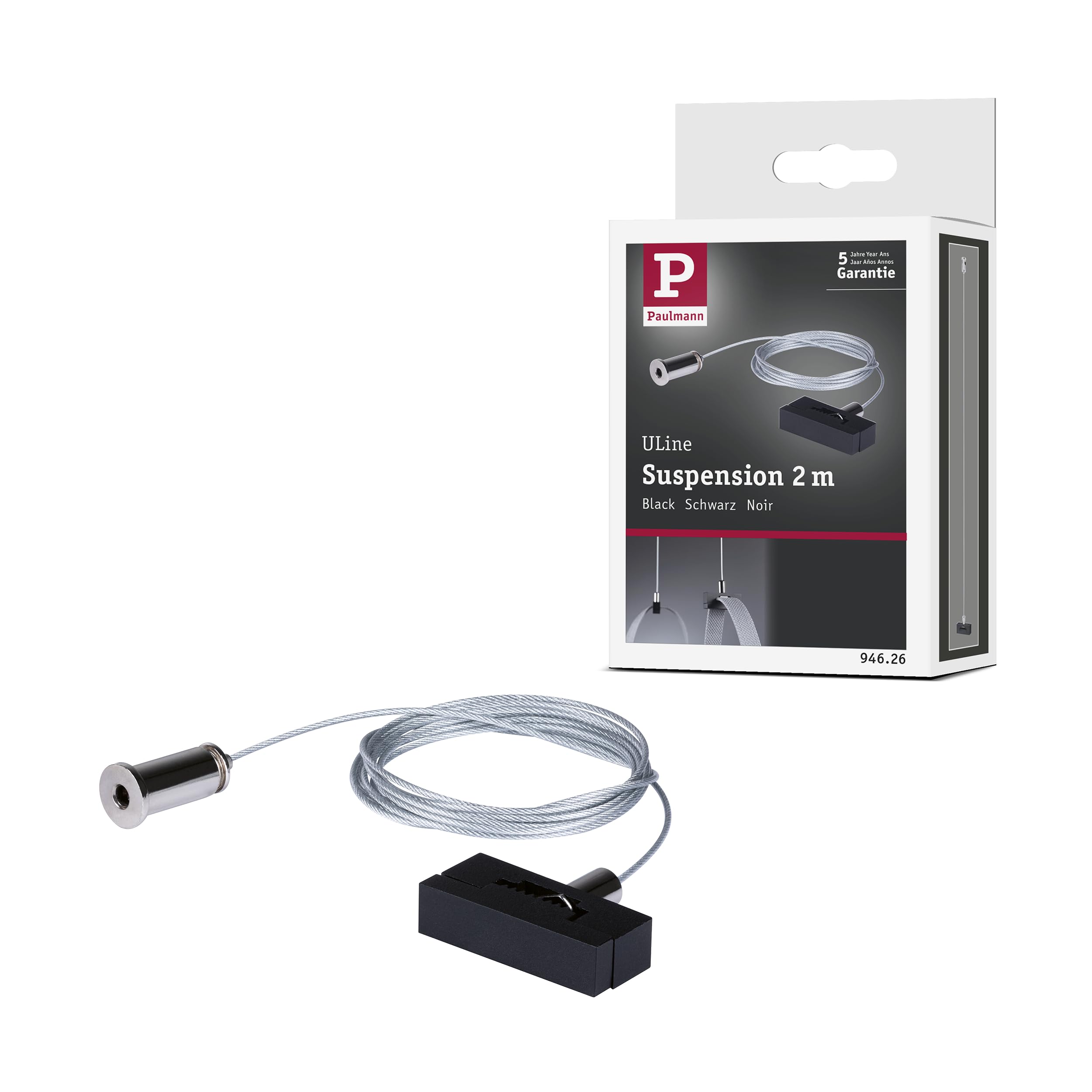Paulmann 94626 ULine Accessories Belt Suspension 45x15mm Black