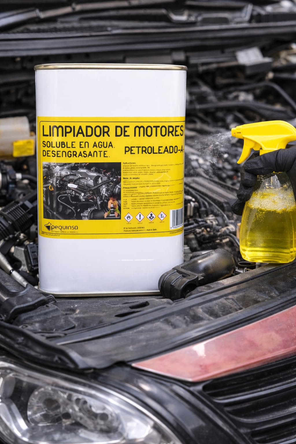 Limpiador y desengrasante de motores y metales. Envase 5 litros