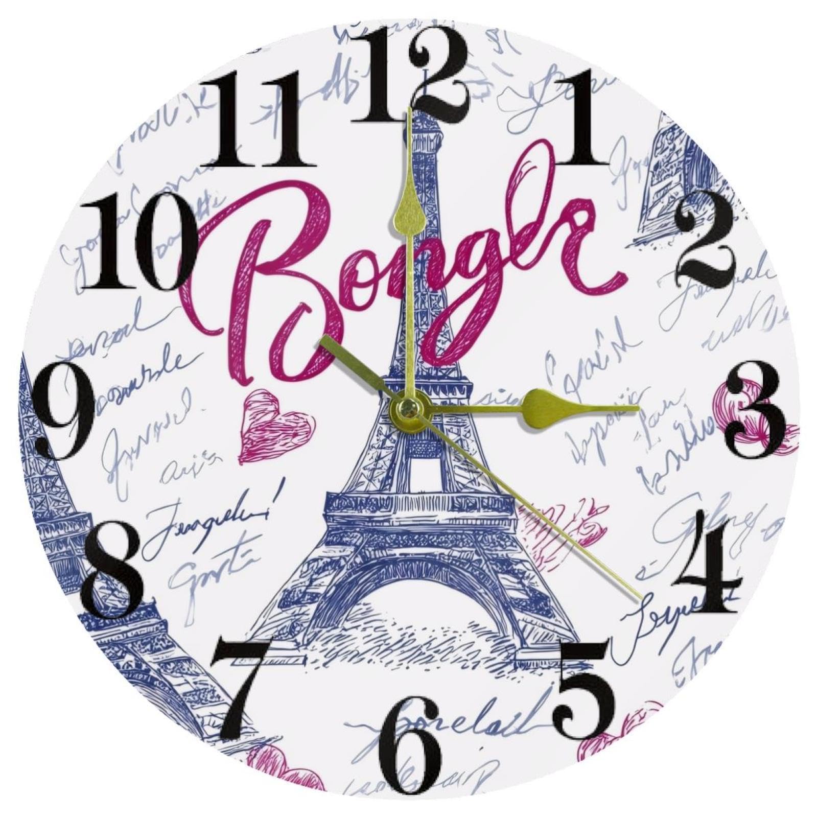 Horloge murale silencieuse à piles pour supprimer le bruit du tic-tac