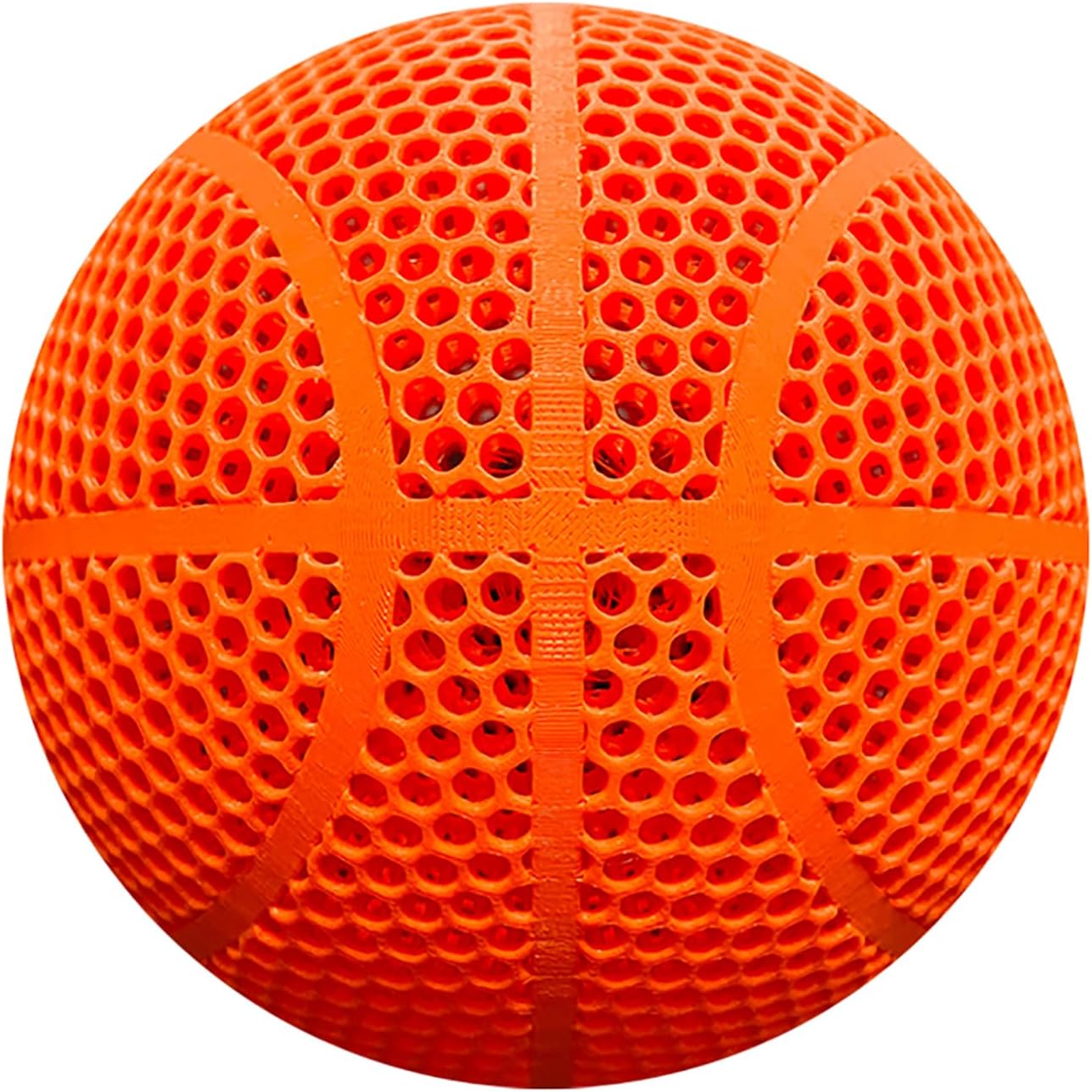 3D-Printed Airless Basketball, Silent Basketball for Quiet Dribbling and Indoor Training
