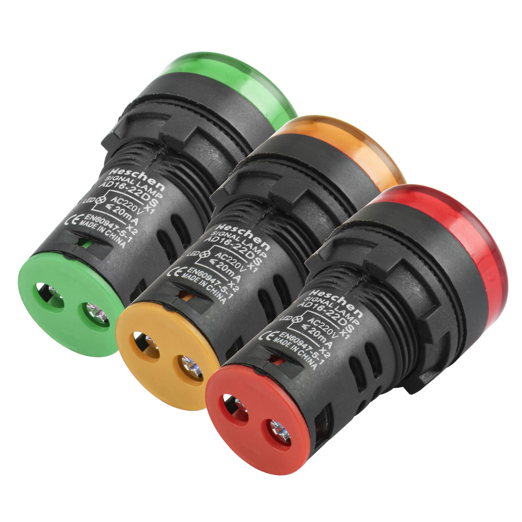 Spia Luminosa LED AD16-22D/S 22 Mm - Indicatore Di Alimentazione, Rosso, 48V, Per Pannelli Elettrici
