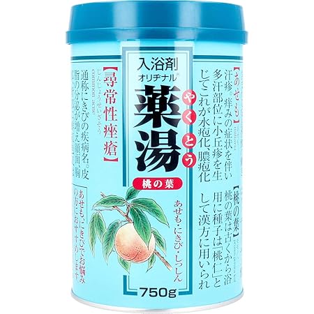 Amazon オリヂナル 薬湯 桃の葉 入浴剤 750g オリヂナル ビューティー 通販