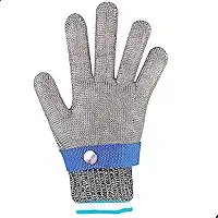 Luva de Aço para Açougueiro Peixaria Lorben Segurança Resistente Proteção Anticorte - GT6404-M